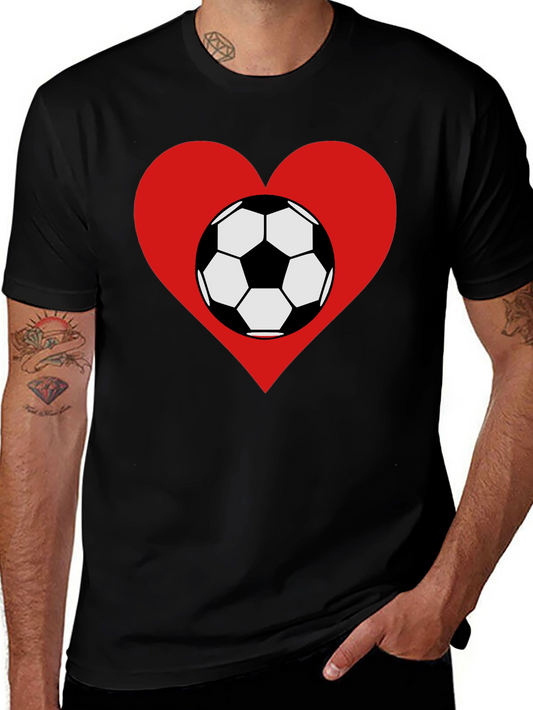 Soccer Heart T-Shirt - Love Football Tee