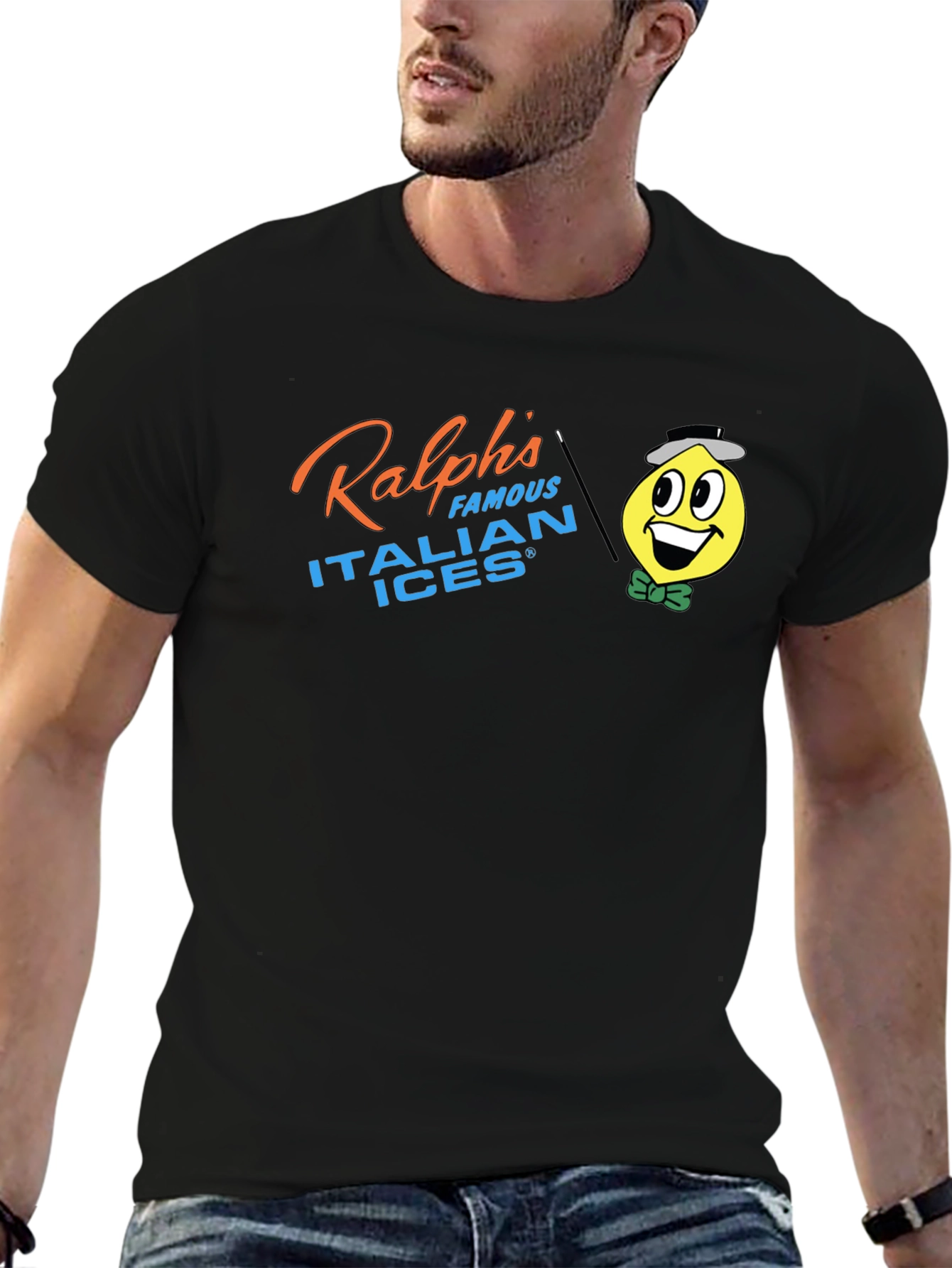 Ralphs Famous Italian Ices Black T-Shirt