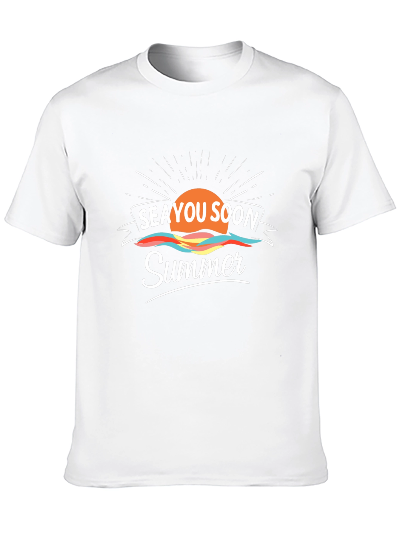 Sea You Soon Summer Black T-Shirt