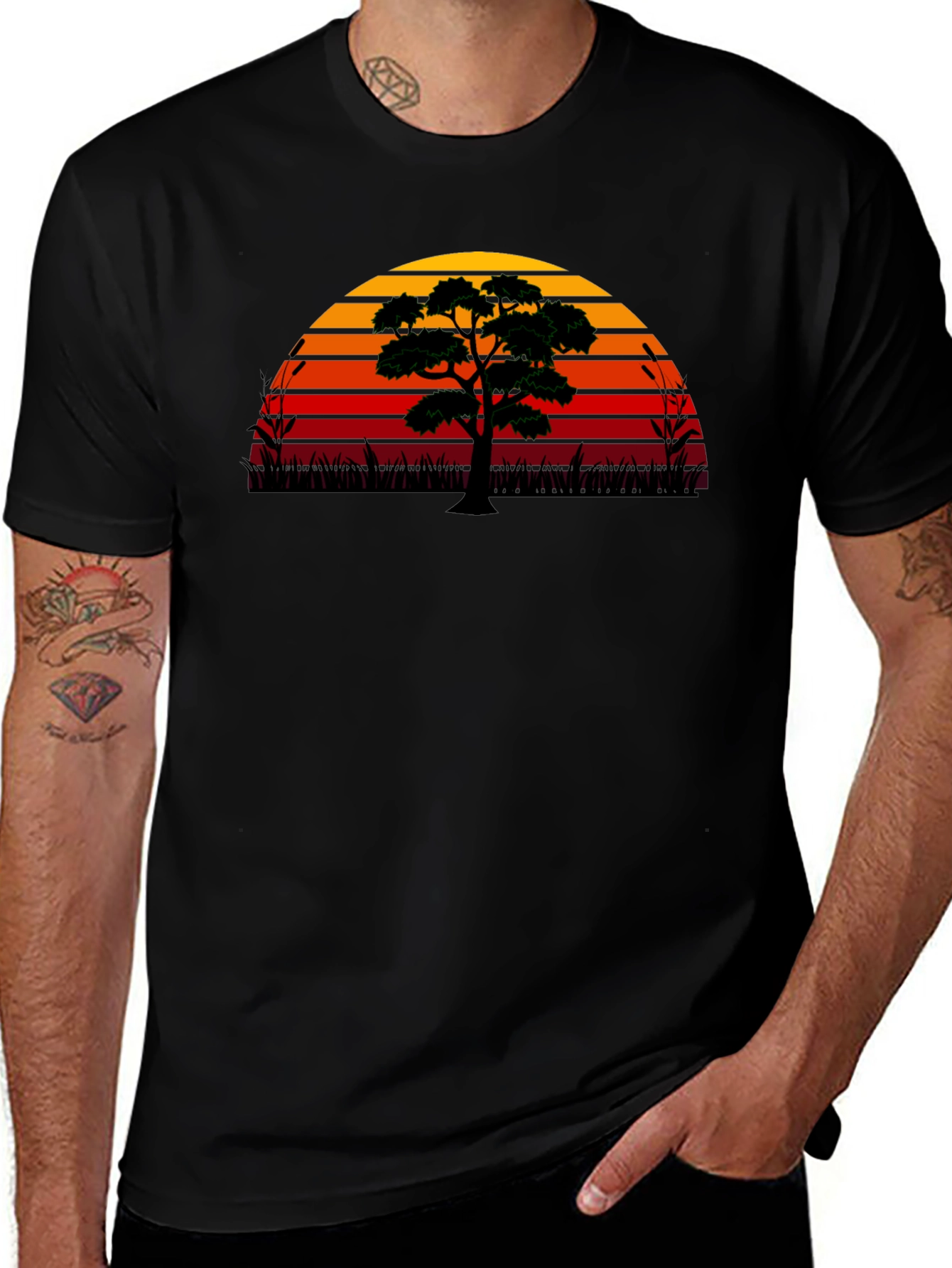 Sunset Tree Graphic Tee