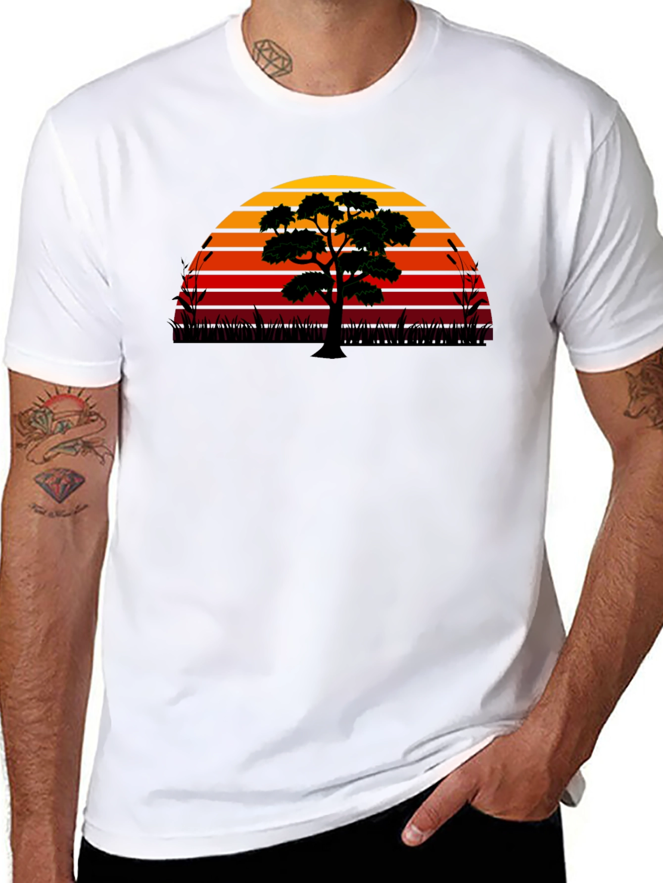 Sunset Tree Graphic Tee