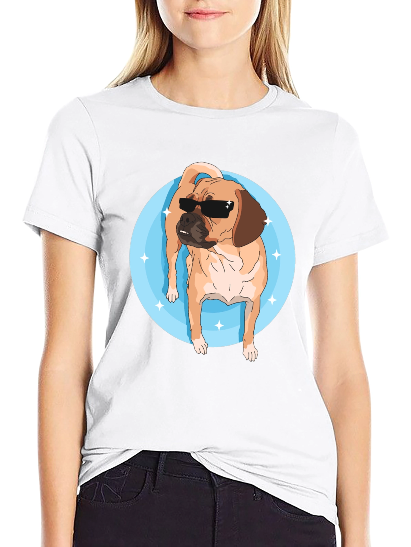 Cool Pug T-Shirt - Black Graphic Tee