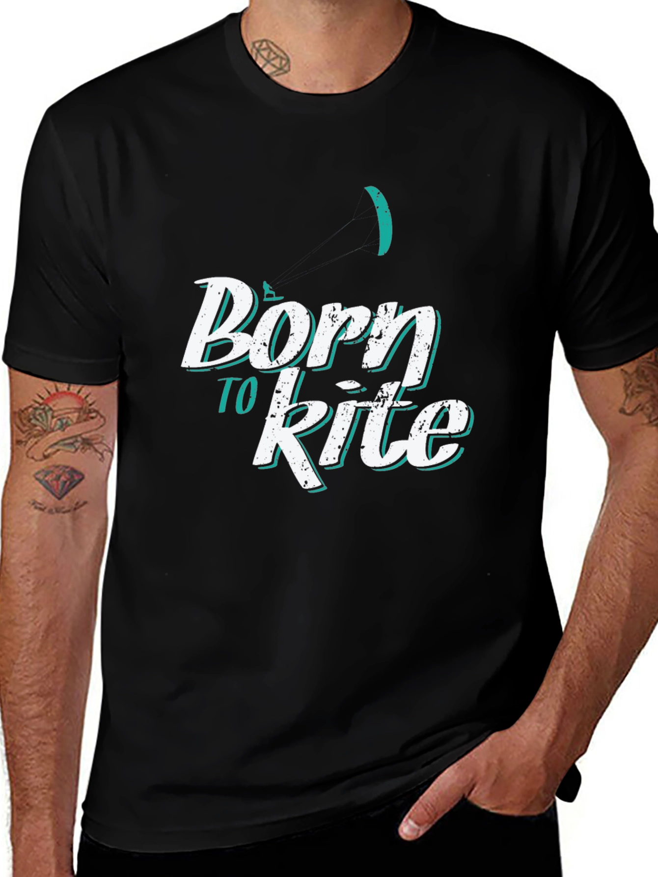 Born to Kite T-Shirt - Cool Kitesurfing Design