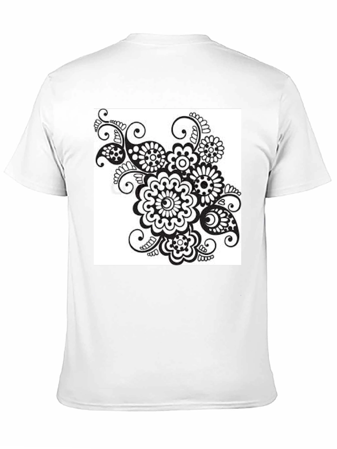 Black Floral Print Tee - Stylish Casual Wear