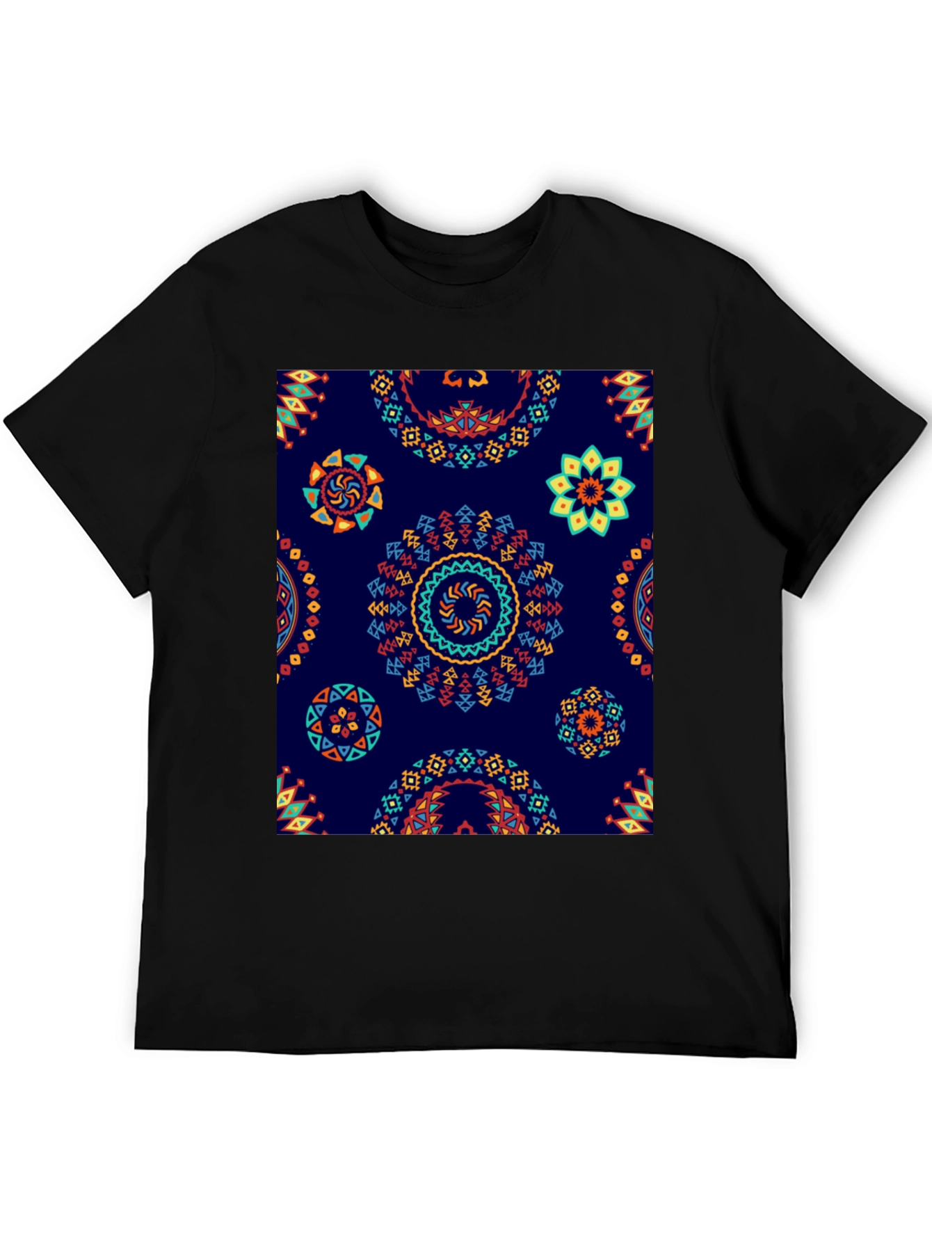 Aztec Mandala Print T-Shirt