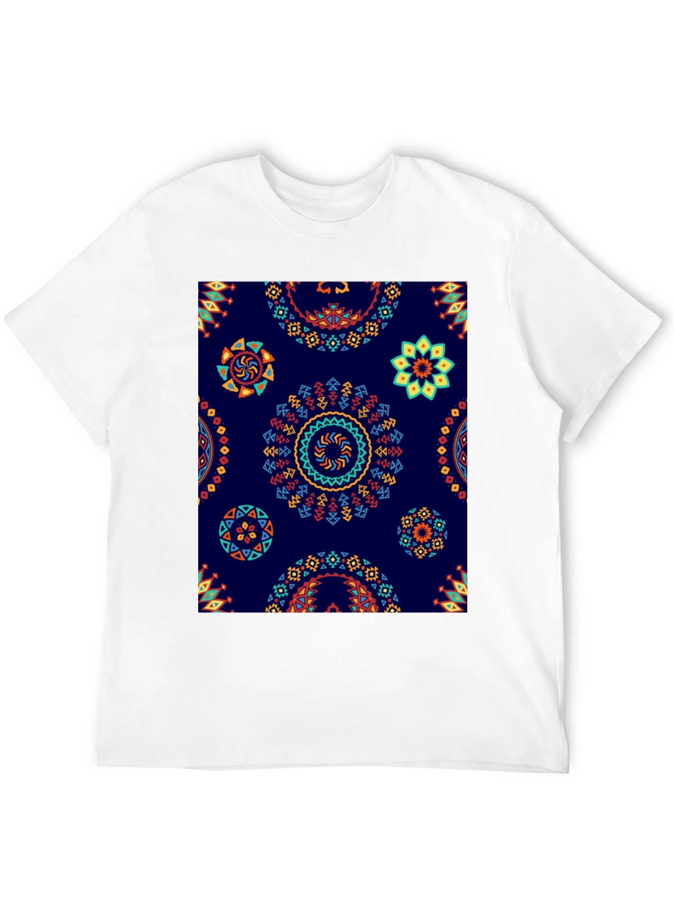 Aztec Mandala Print T-Shirt
