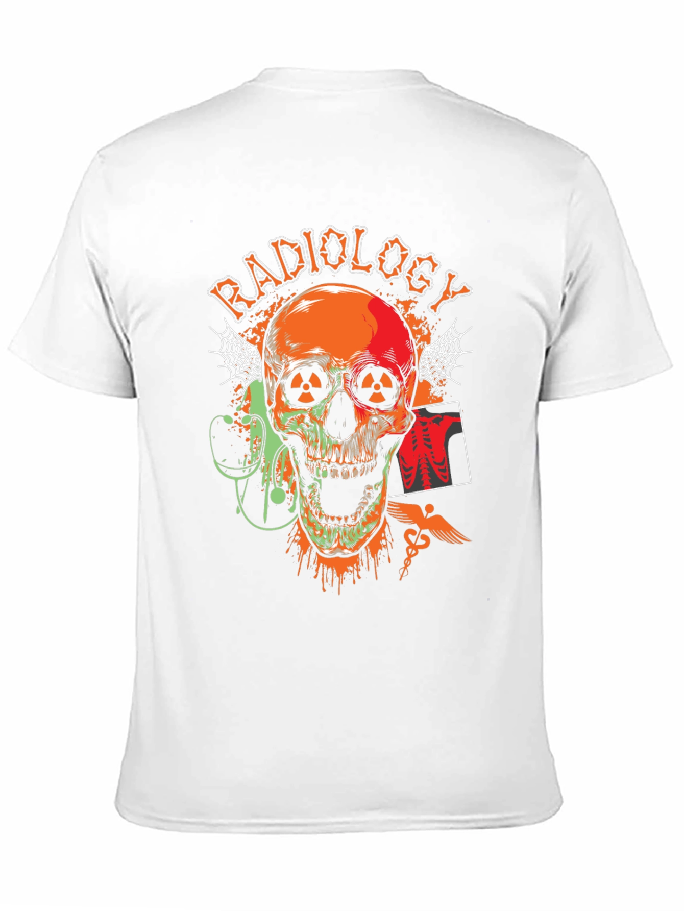Radiology Skull Graphic T-Shirt - Black