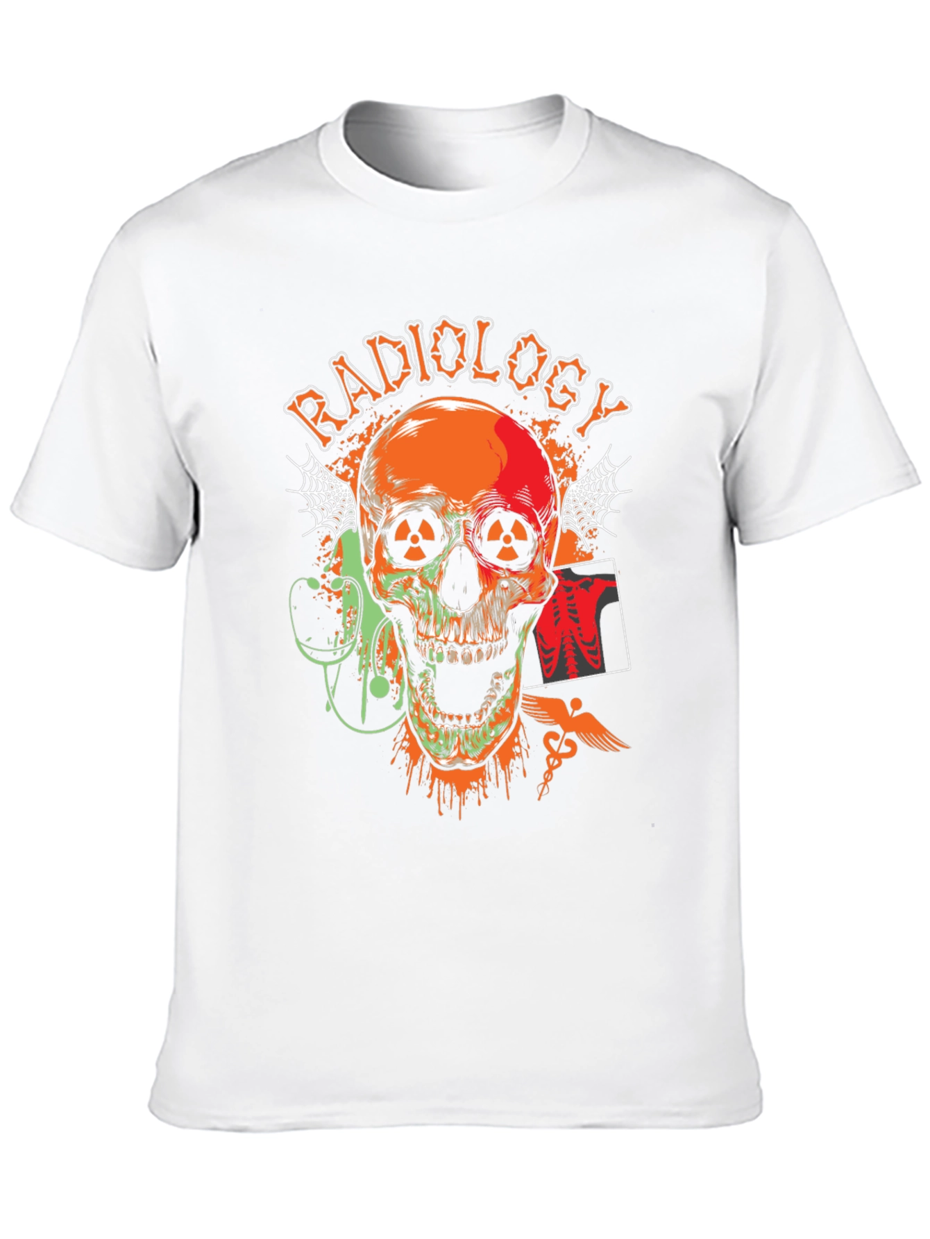 Radiology Skull Graphic T-Shirt - Black