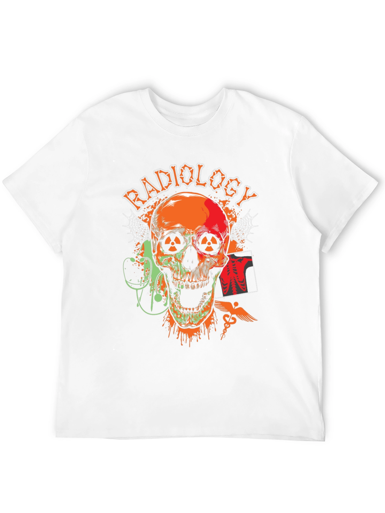 Radiology Skull Graphic T-Shirt - Black