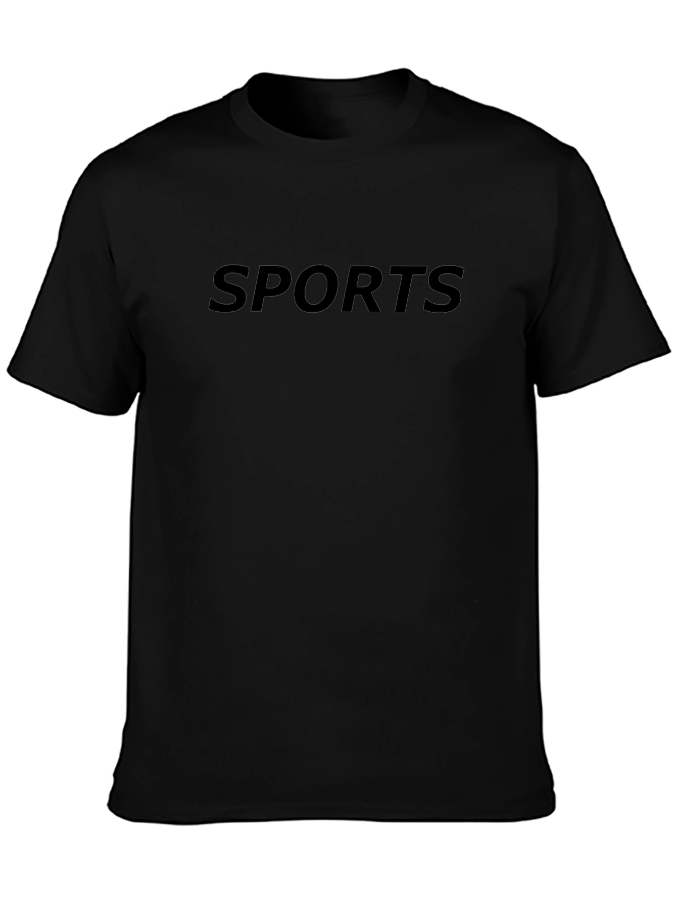 Mens Black Sports T-Shirt