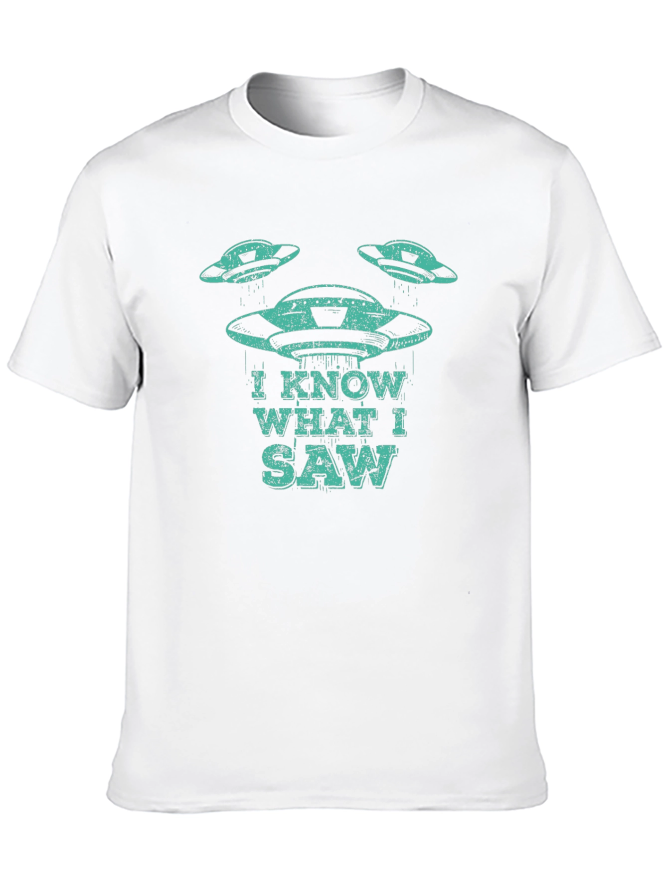I Know What I Saw UFO T-Shirt - Black