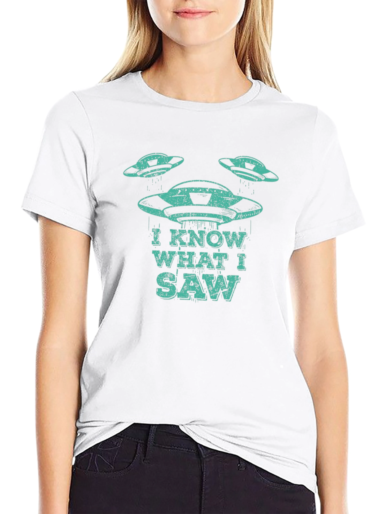 I Know What I Saw UFO T-Shirt - Black