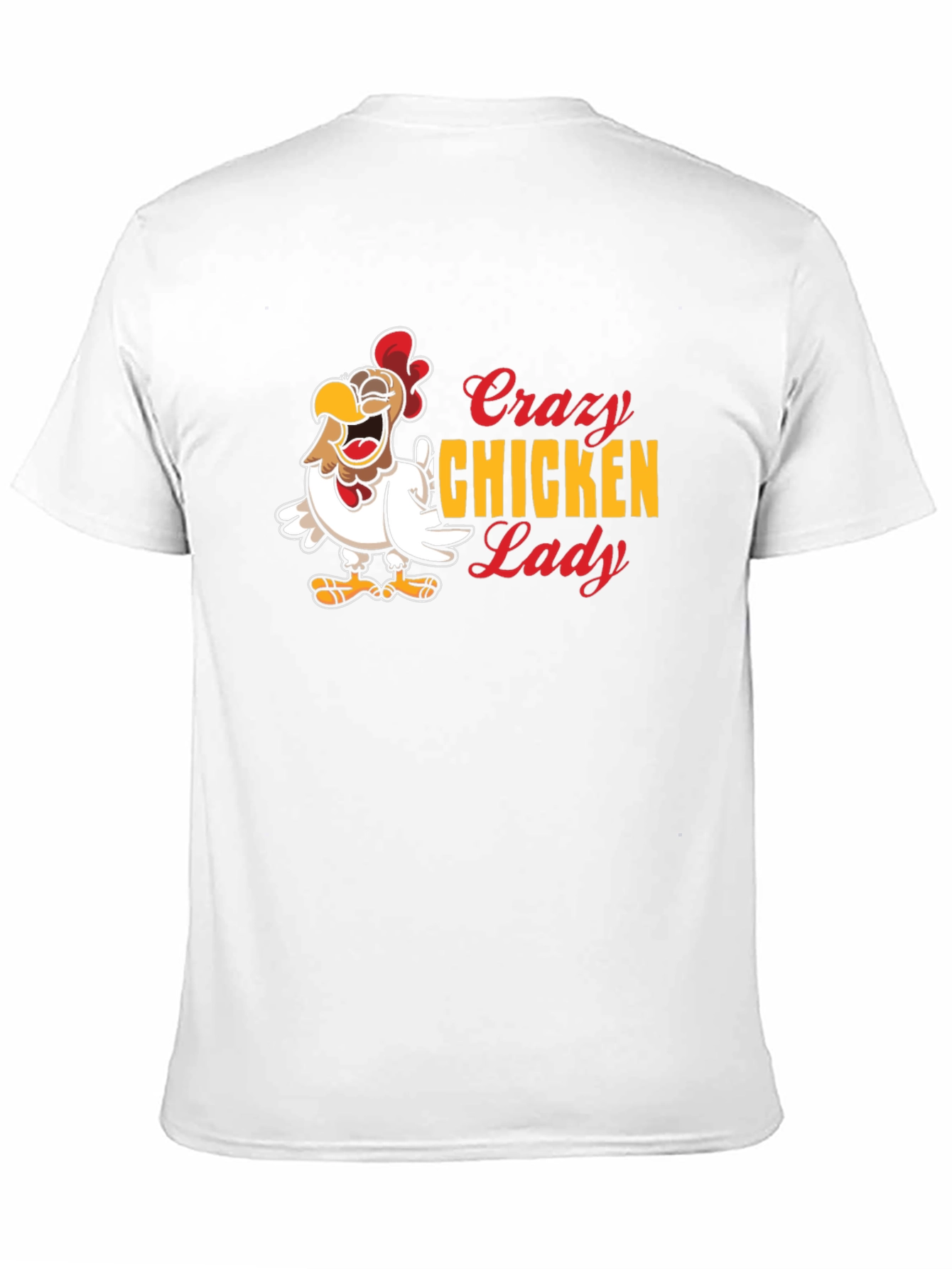 Crazy Chicken Lady Graphic Tee - Black
