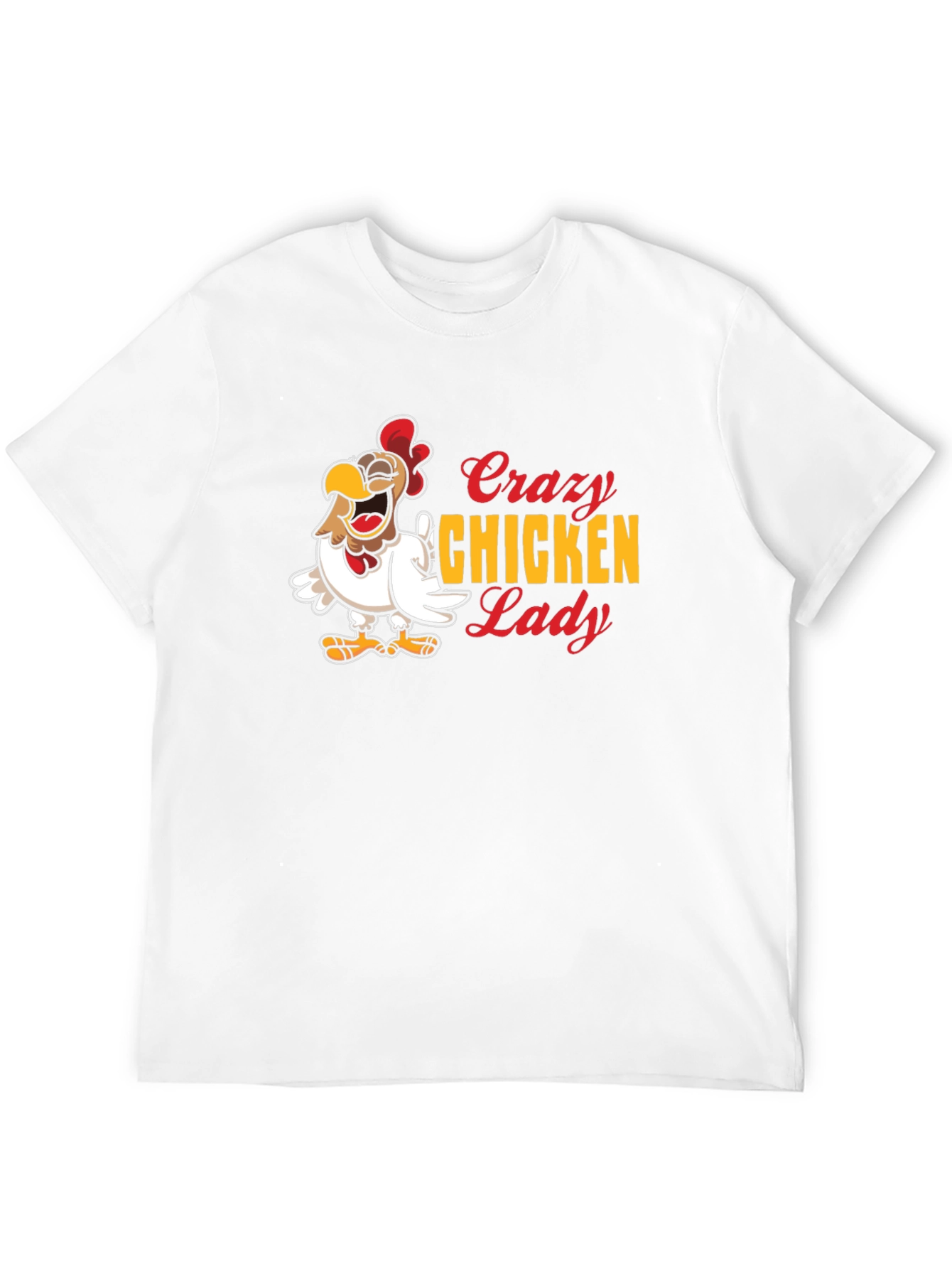 Crazy Chicken Lady Graphic Tee - Black
