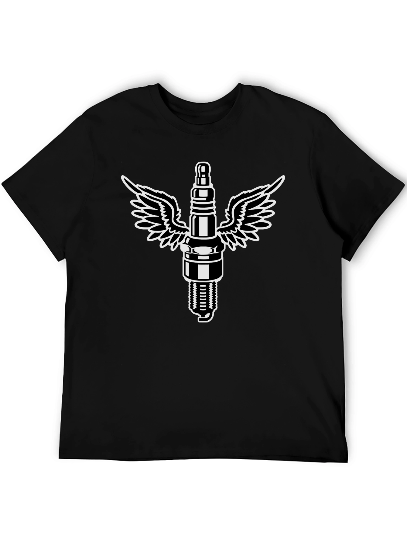 Flying Spark Plug Graphic T-Shirt