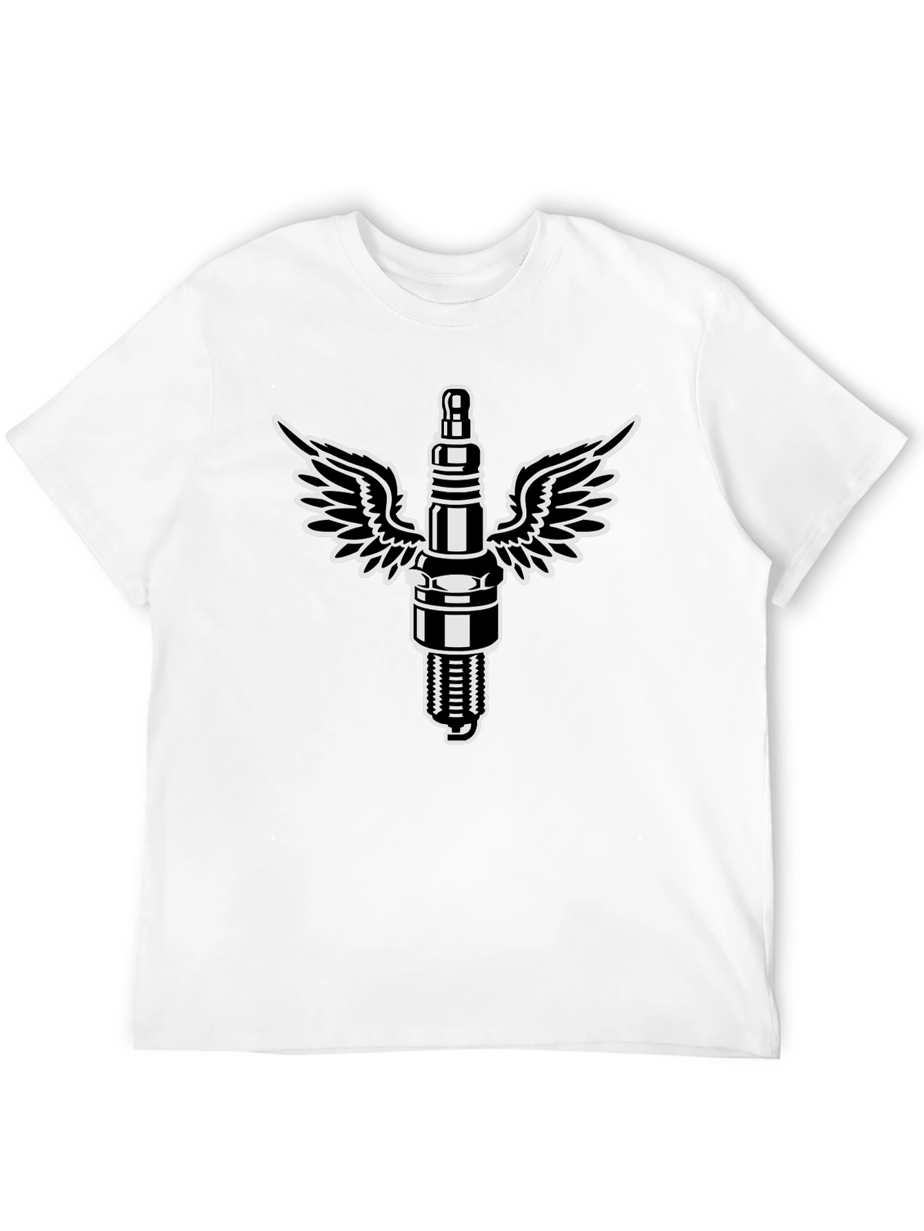 Flying Spark Plug Graphic T-Shirt