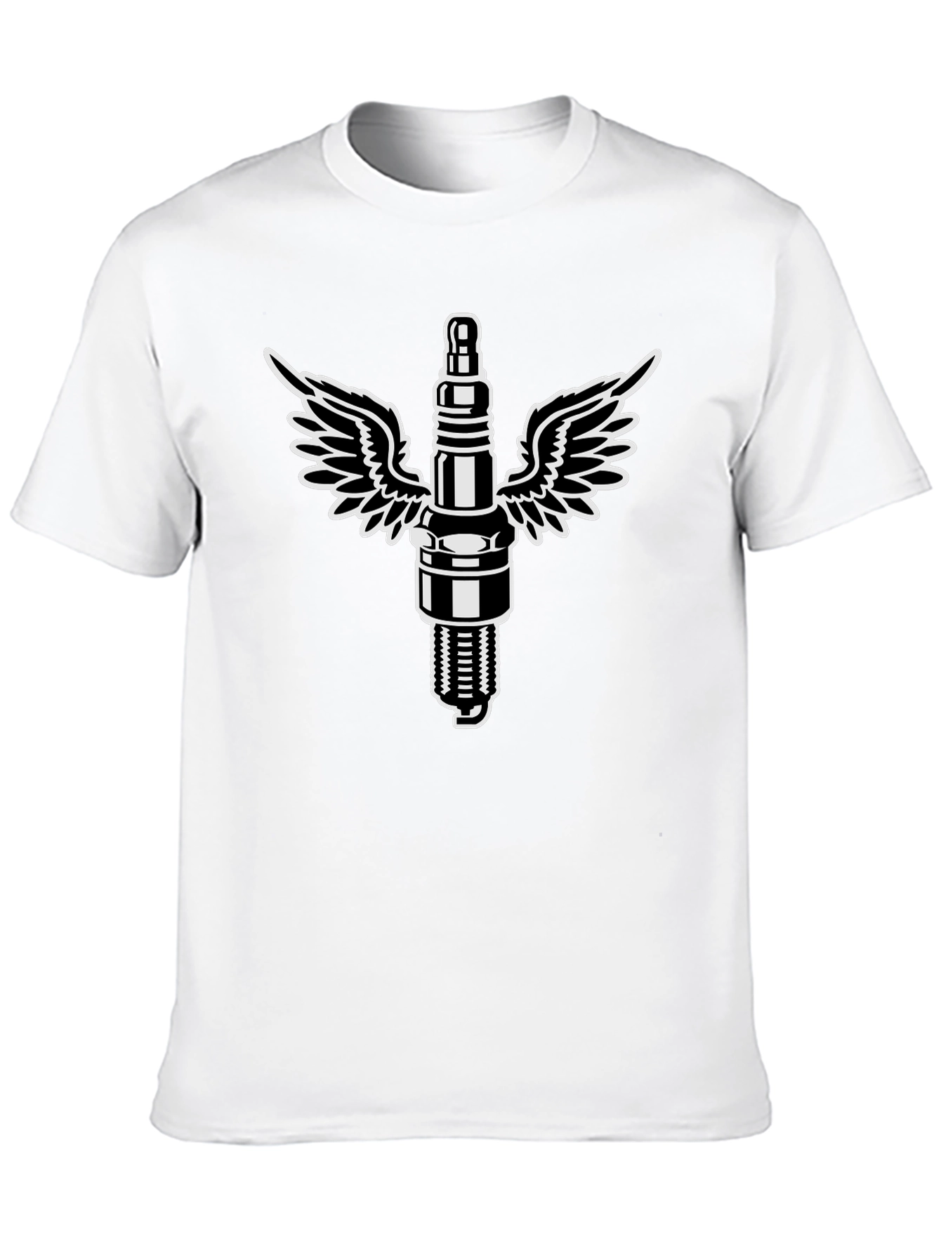 Flying Spark Plug Graphic T-Shirt