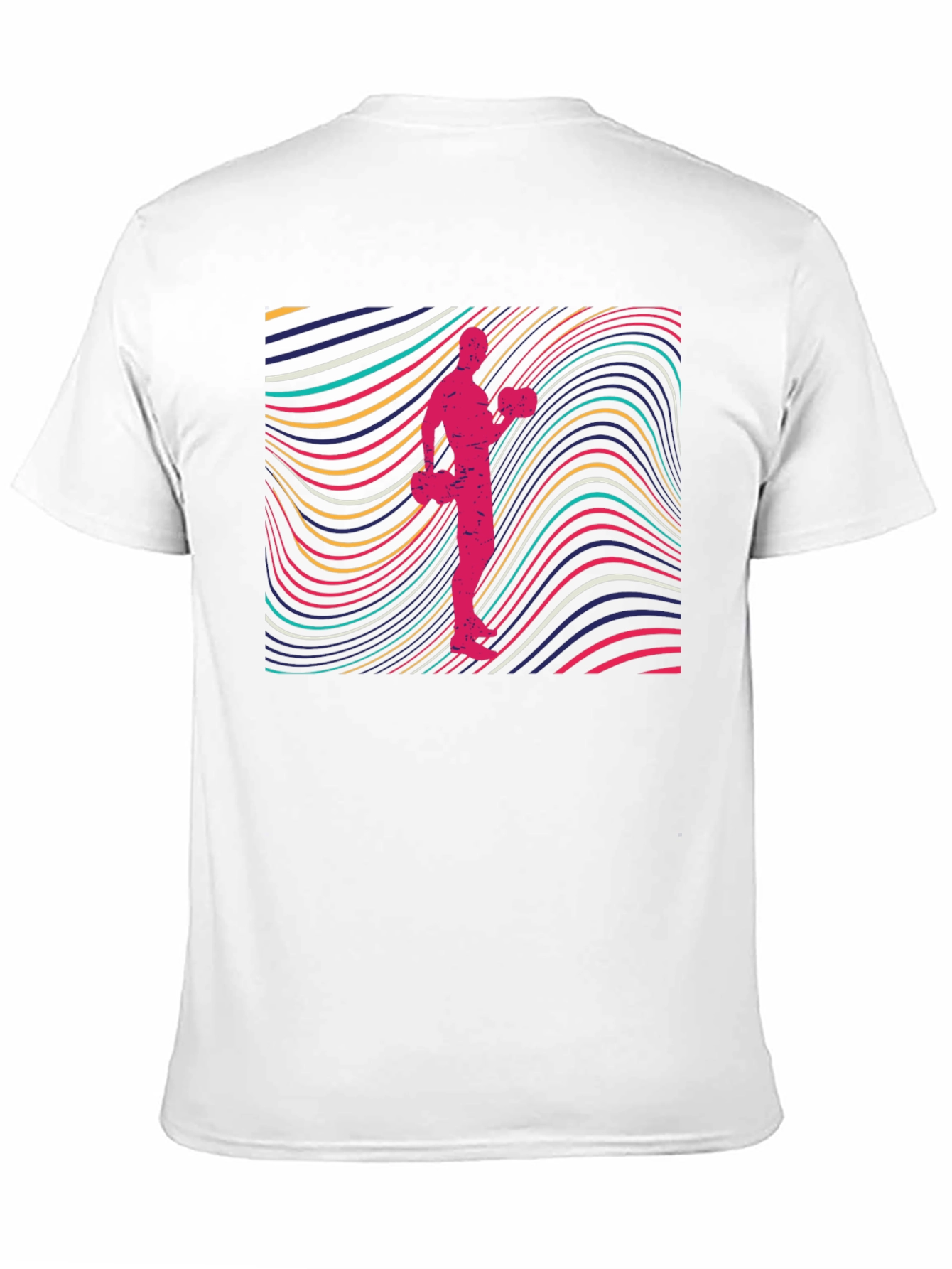 Retro Fitness T-Shirt - Black Graphic Tee