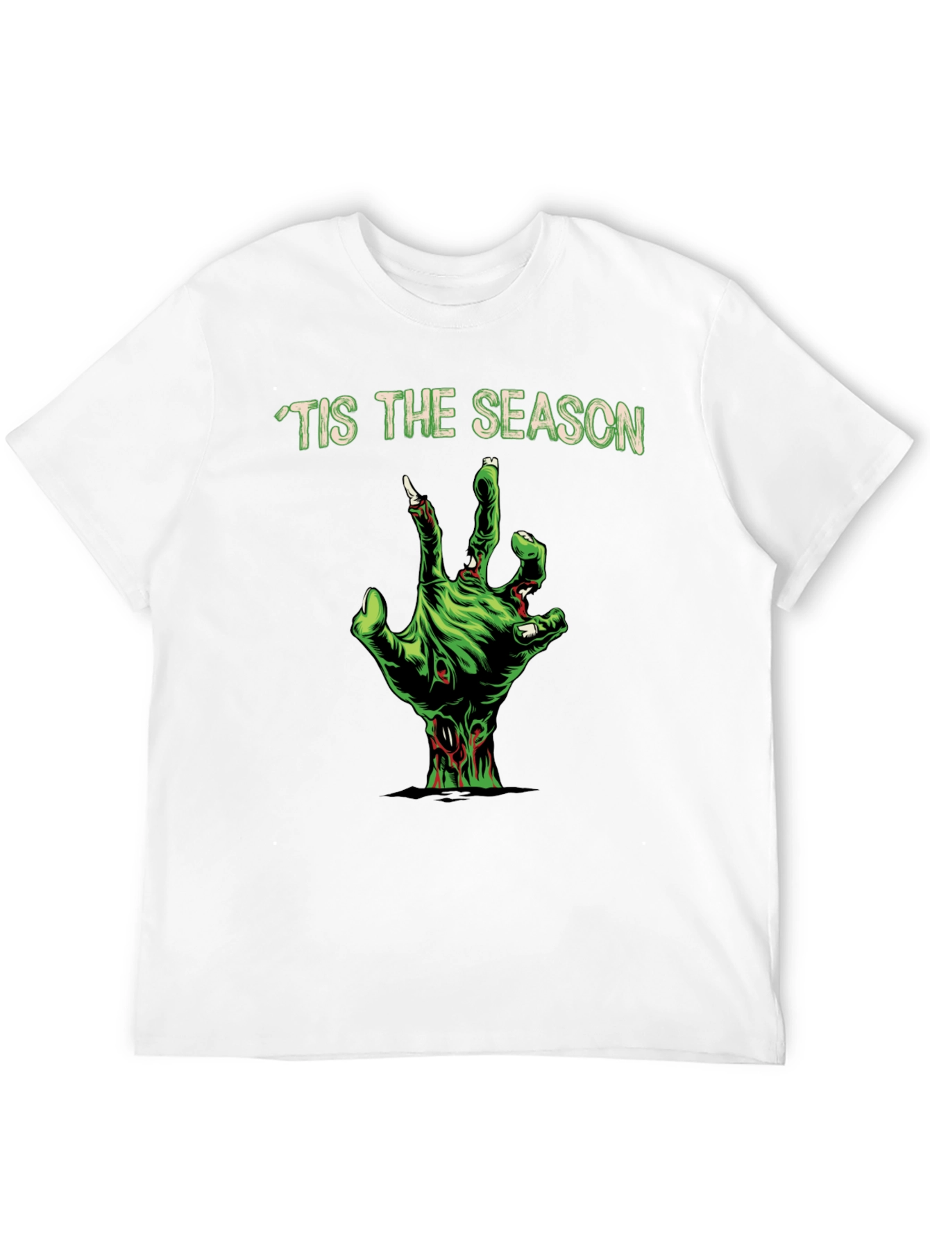Tis The Season Zombie Hand Graphic Tee