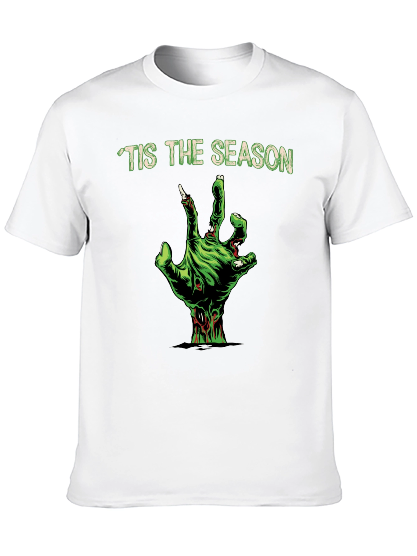 Tis The Season Zombie Hand Graphic Tee
