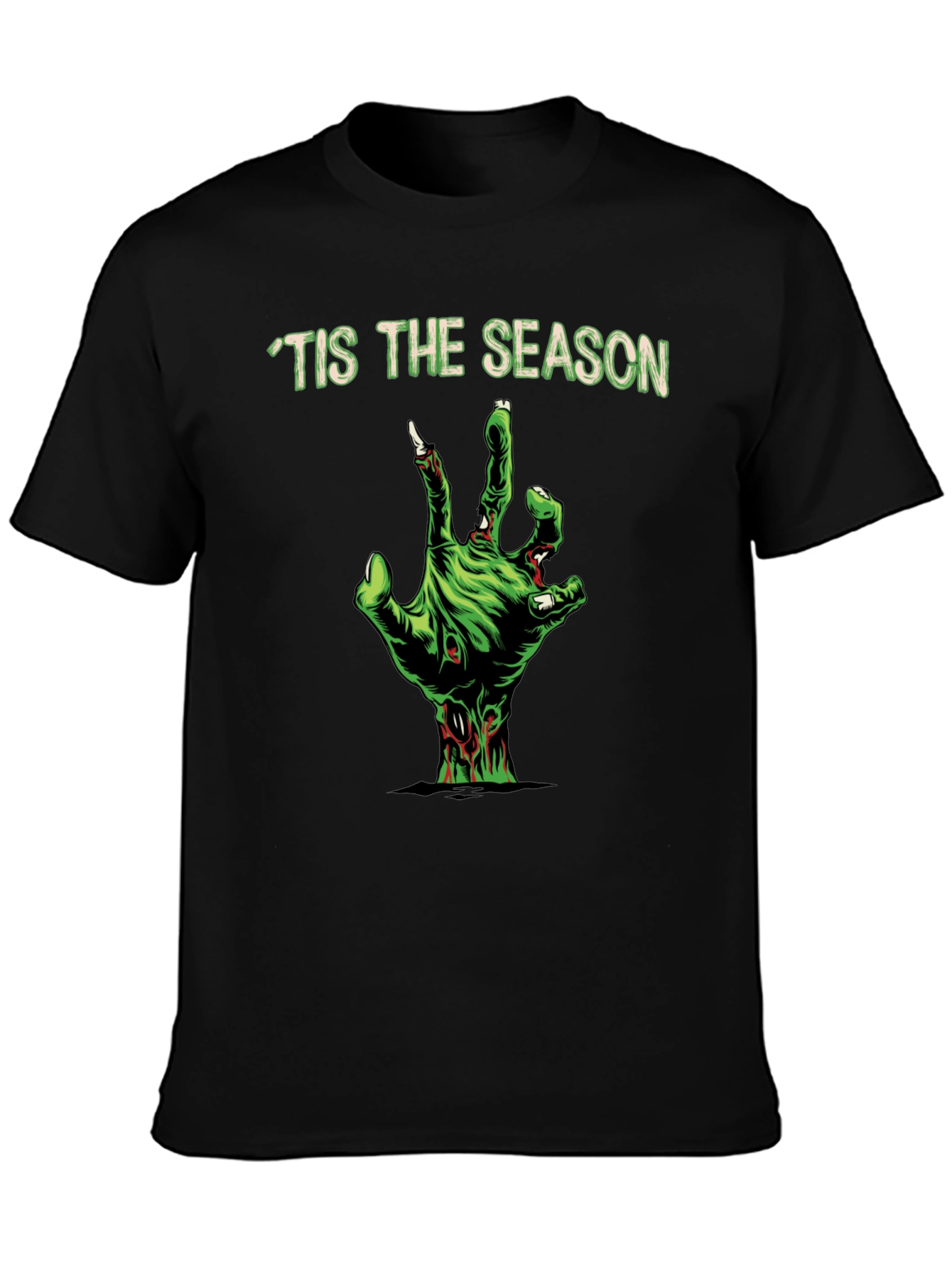 Tis The Season Zombie Hand Graphic Tee