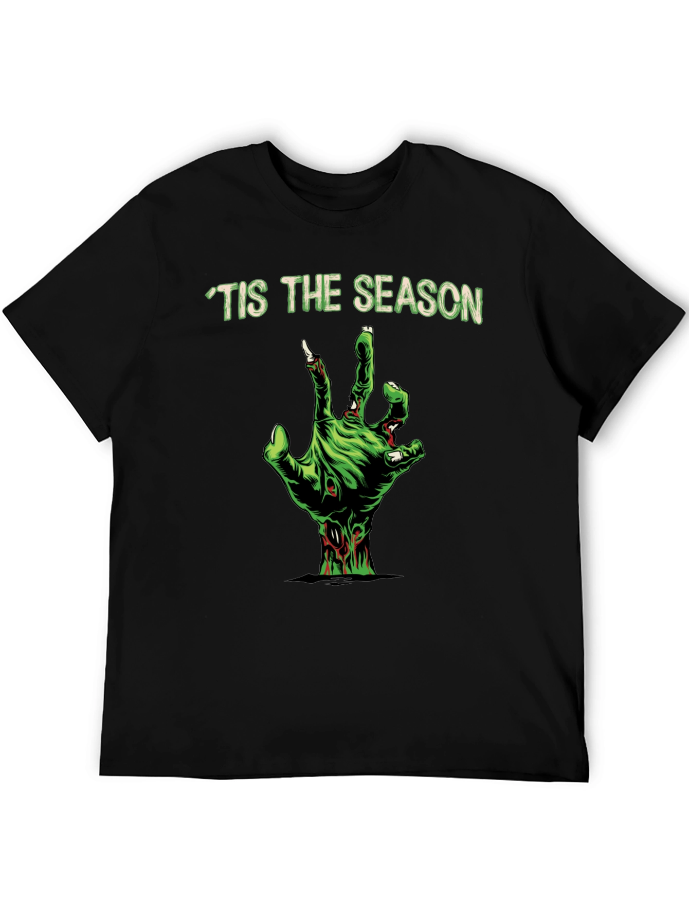 Tis The Season Zombie Hand Graphic Tee