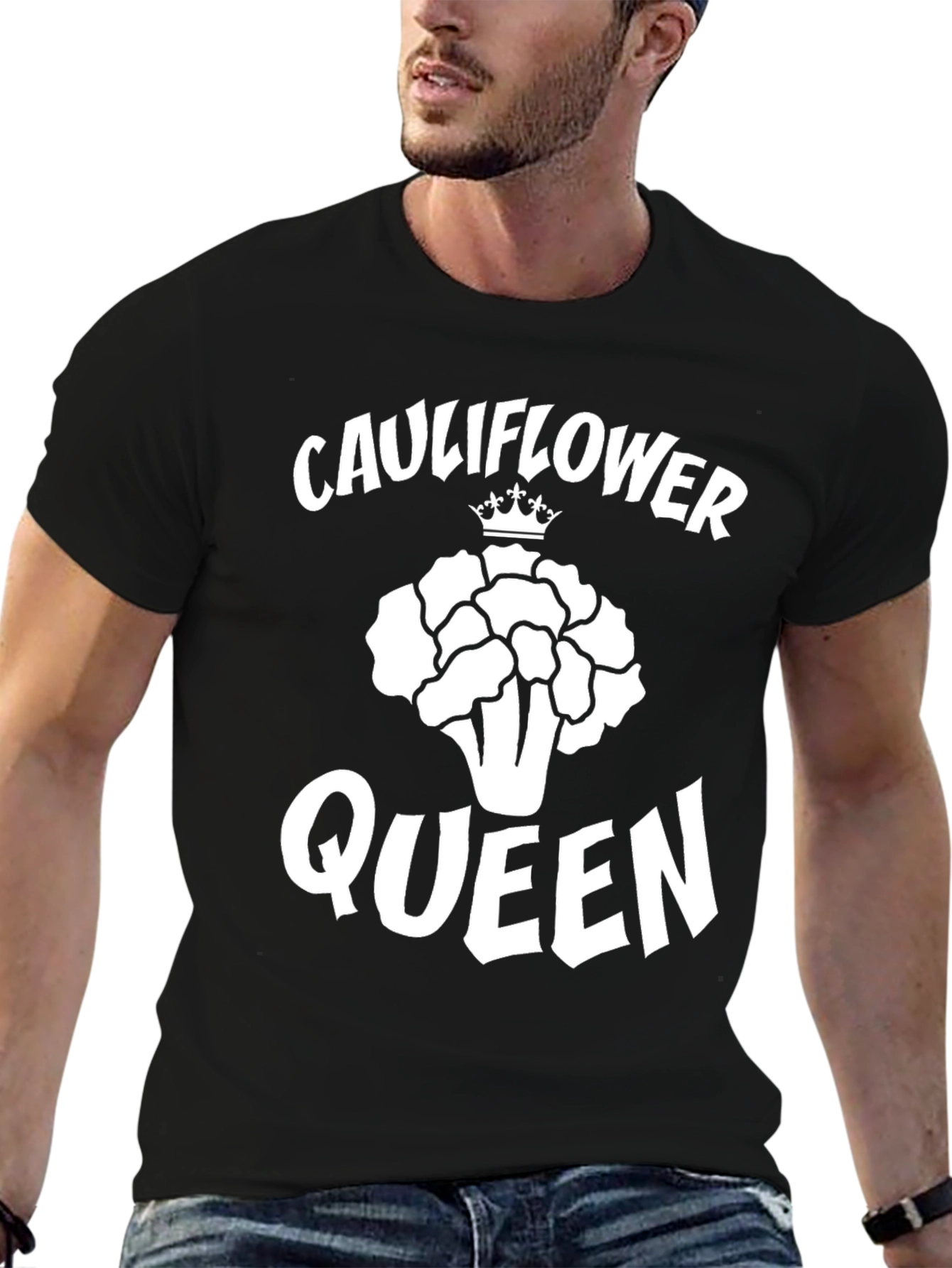 Cauliflower Queen Black Graphic Tee