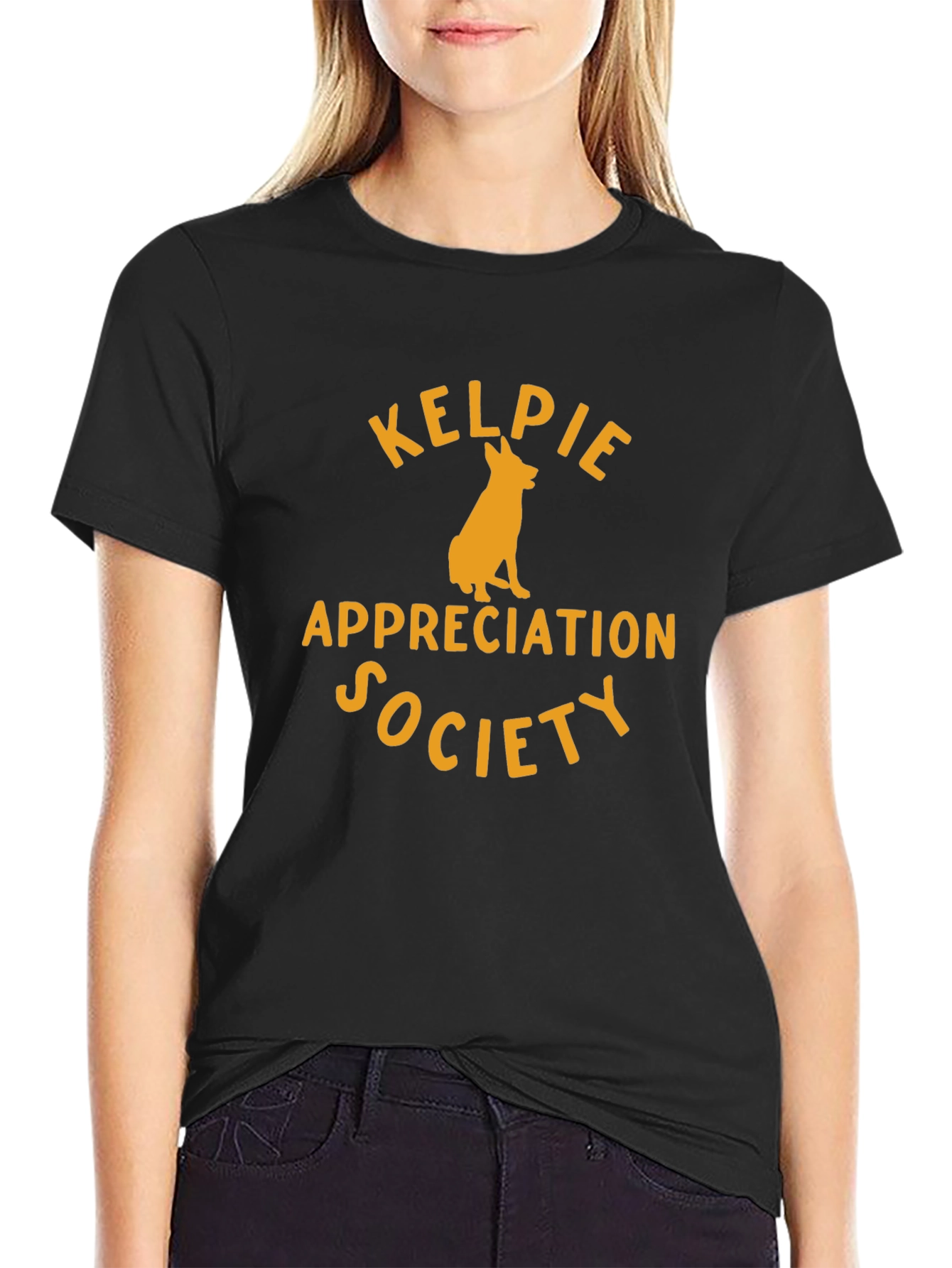 Kelpie Appreciation Society Black T-Shirt