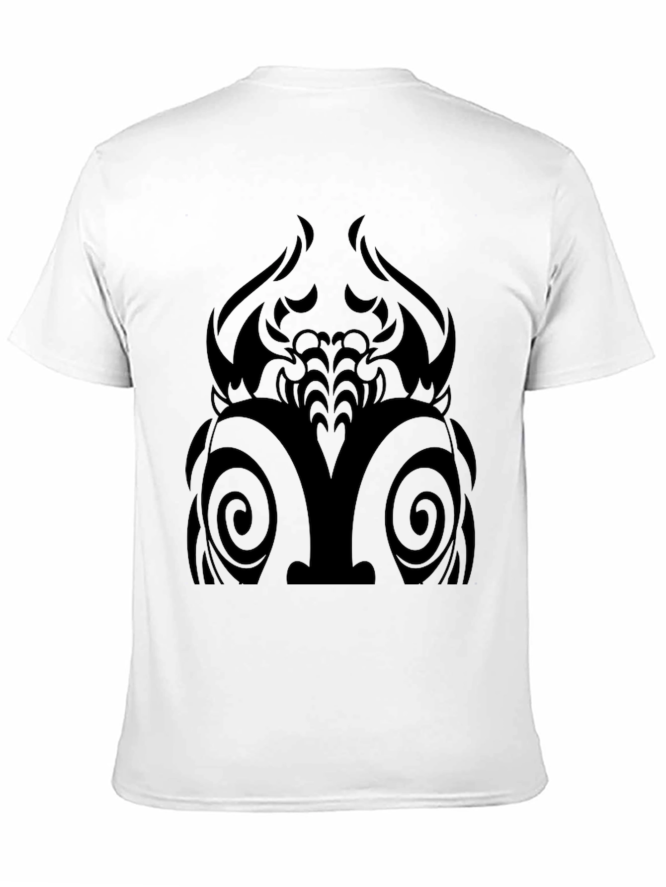 Black Tribal Graphic Tee - Mens Casual Style