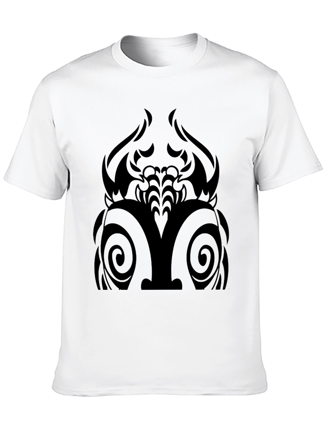 Black Tribal Graphic Tee - Mens Casual Style