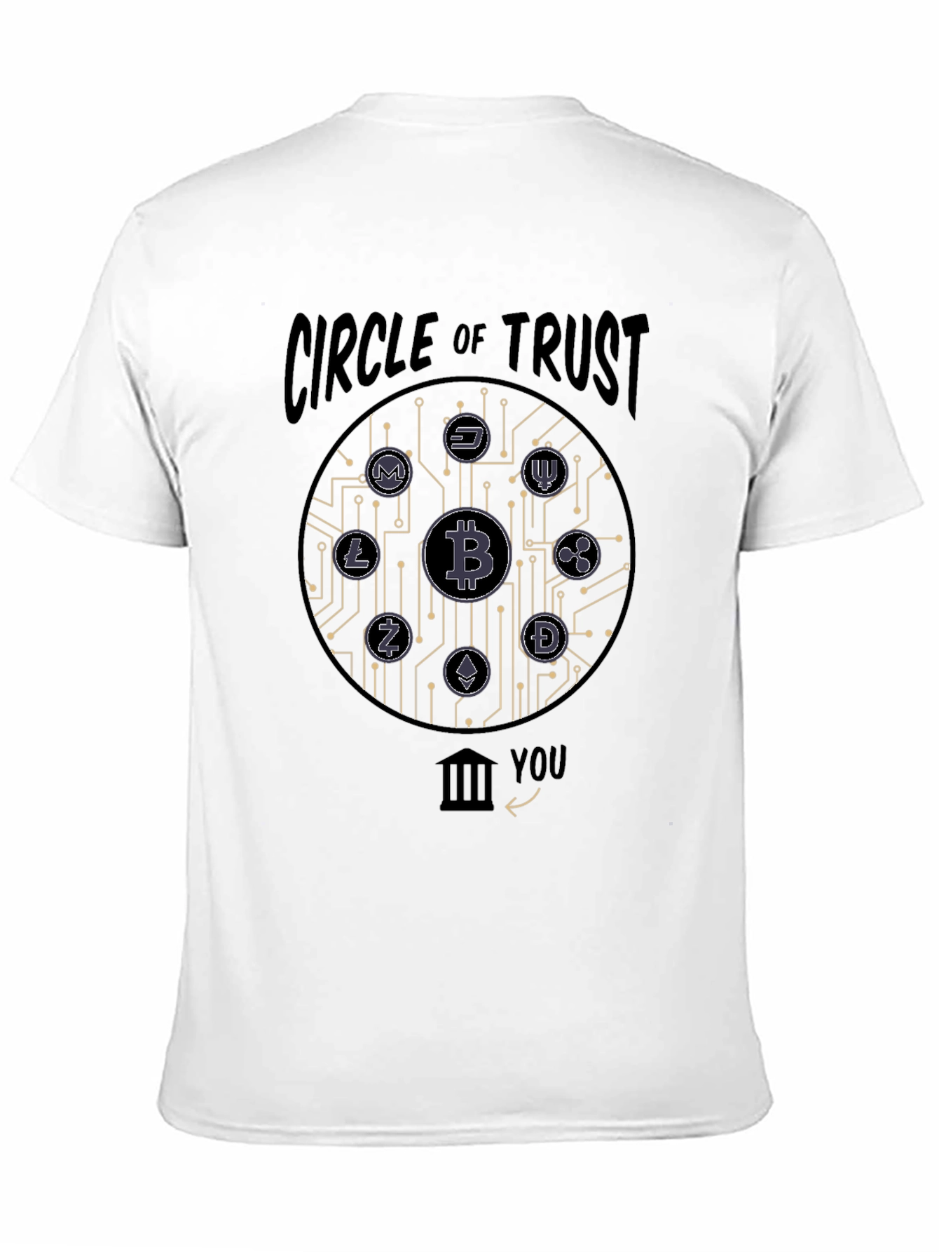 Crypto Circle of Trust Black Graphic Tee