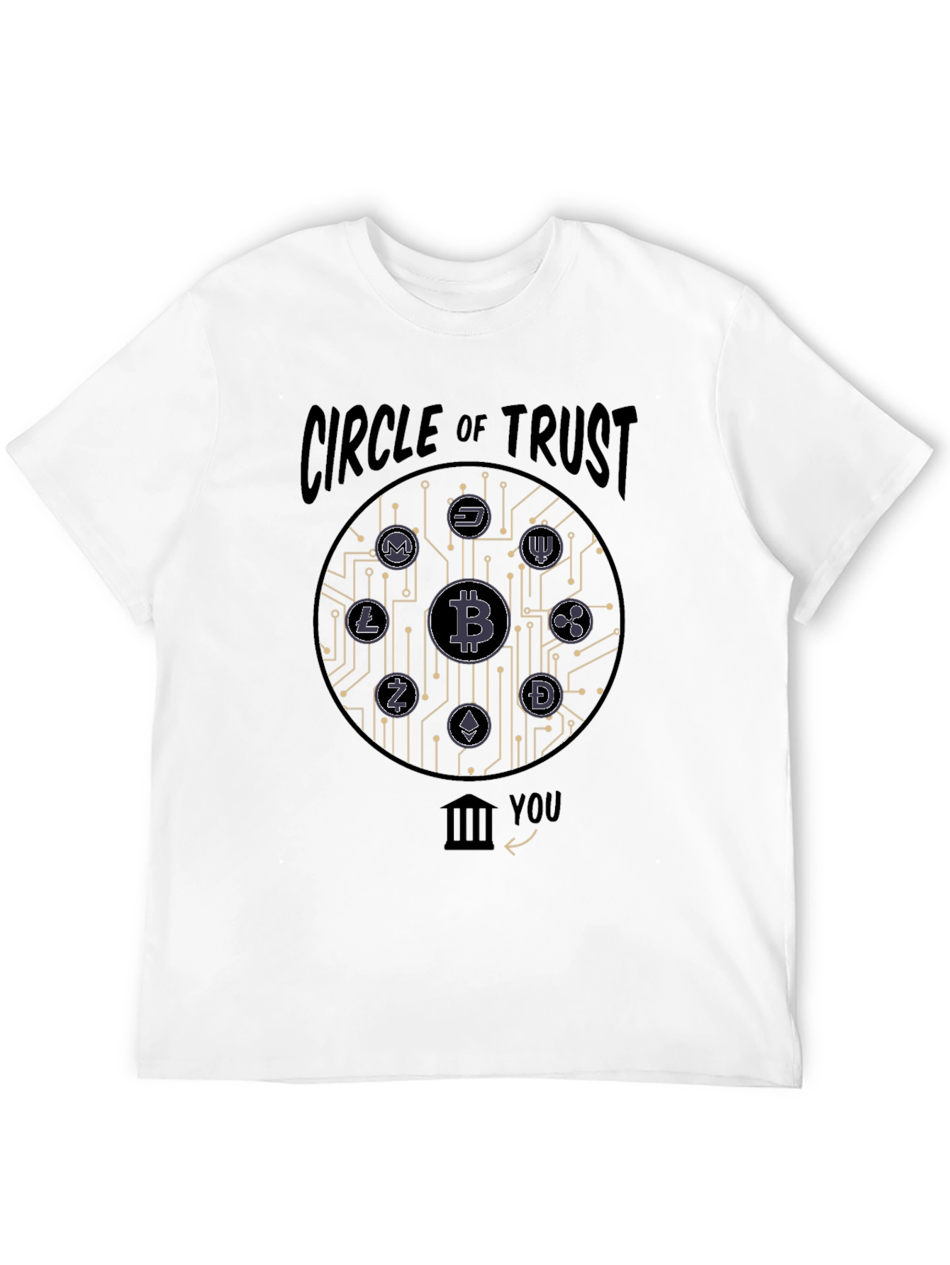 Crypto Circle of Trust Black Graphic Tee