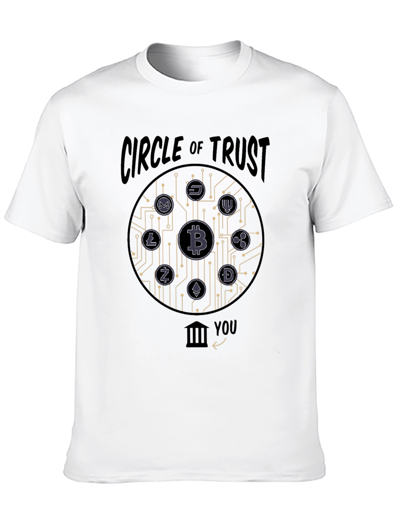 Crypto Circle of Trust Black Graphic Tee