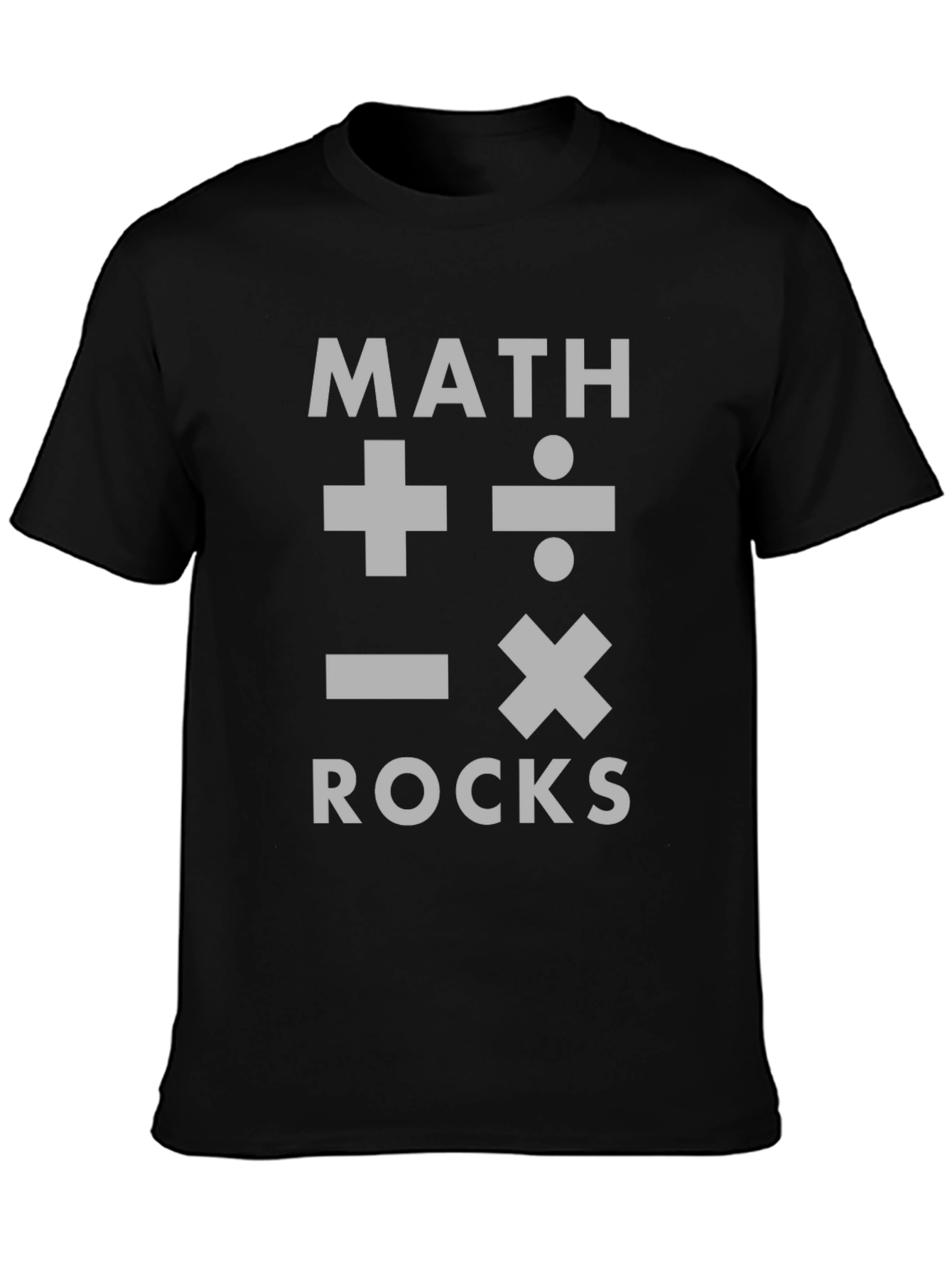 Math Rocks Graphic T-Shirt - Black Tee