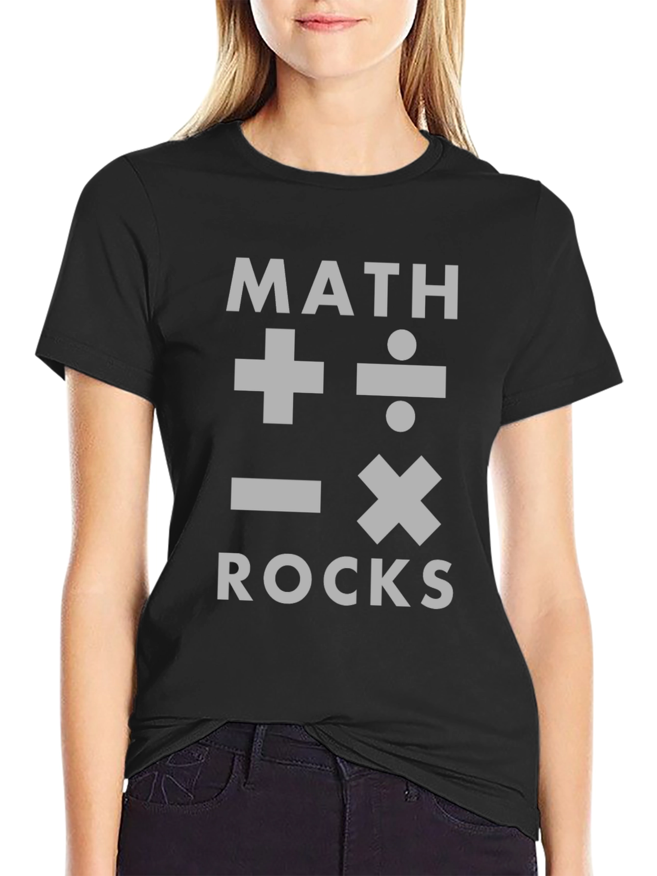 Math Rocks Graphic T-Shirt - Black Tee