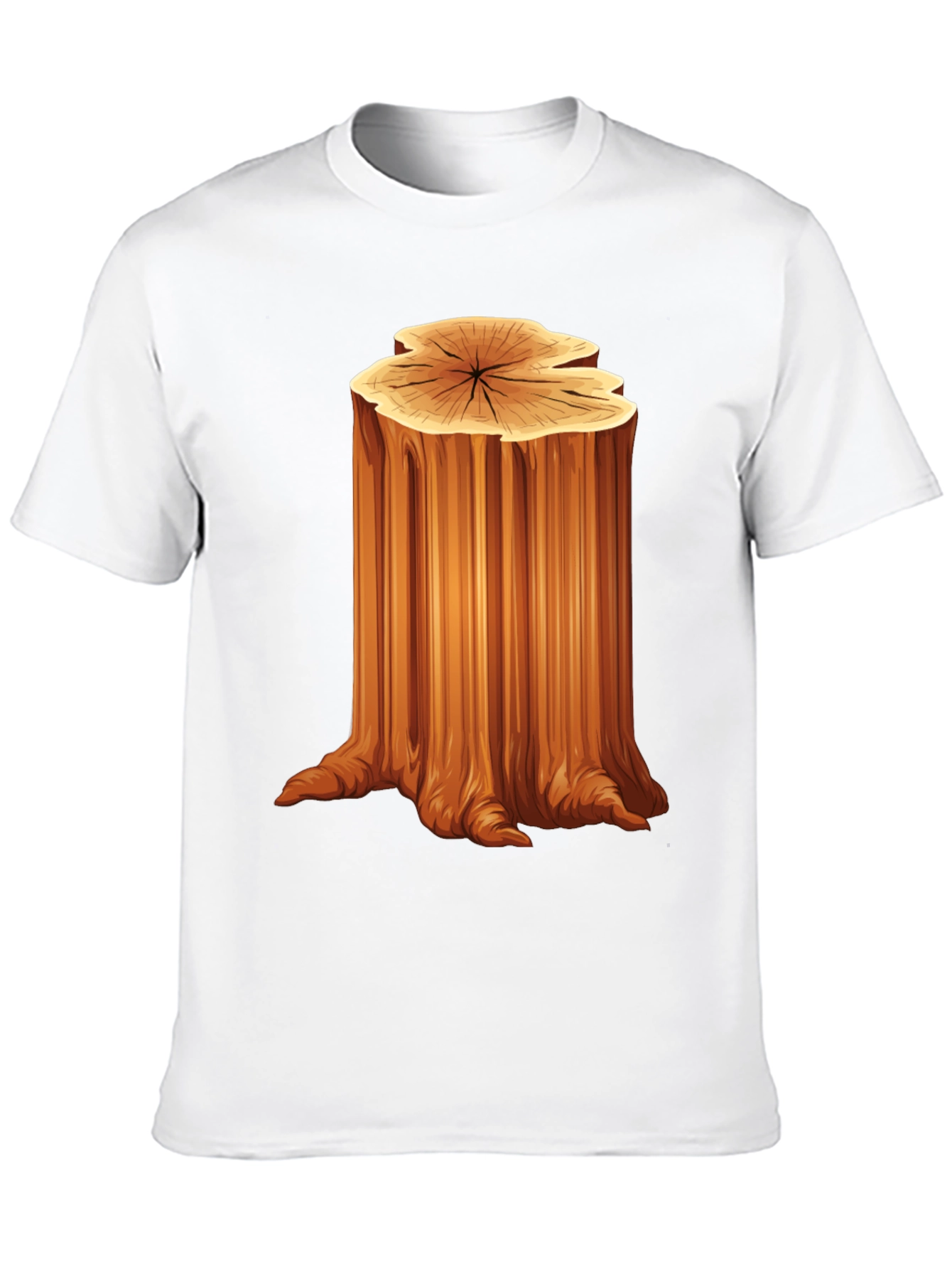 Nature Tree Stump Graphic T-Shirt