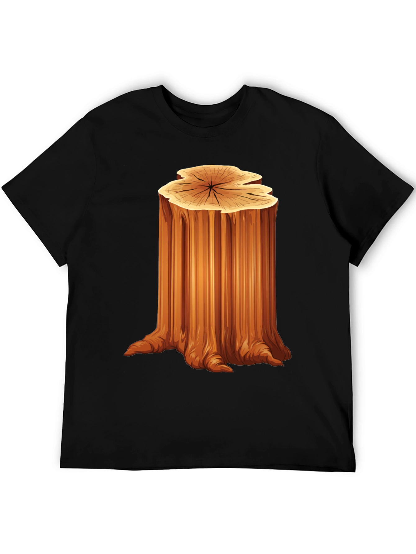 Nature Tree Stump Graphic T-Shirt