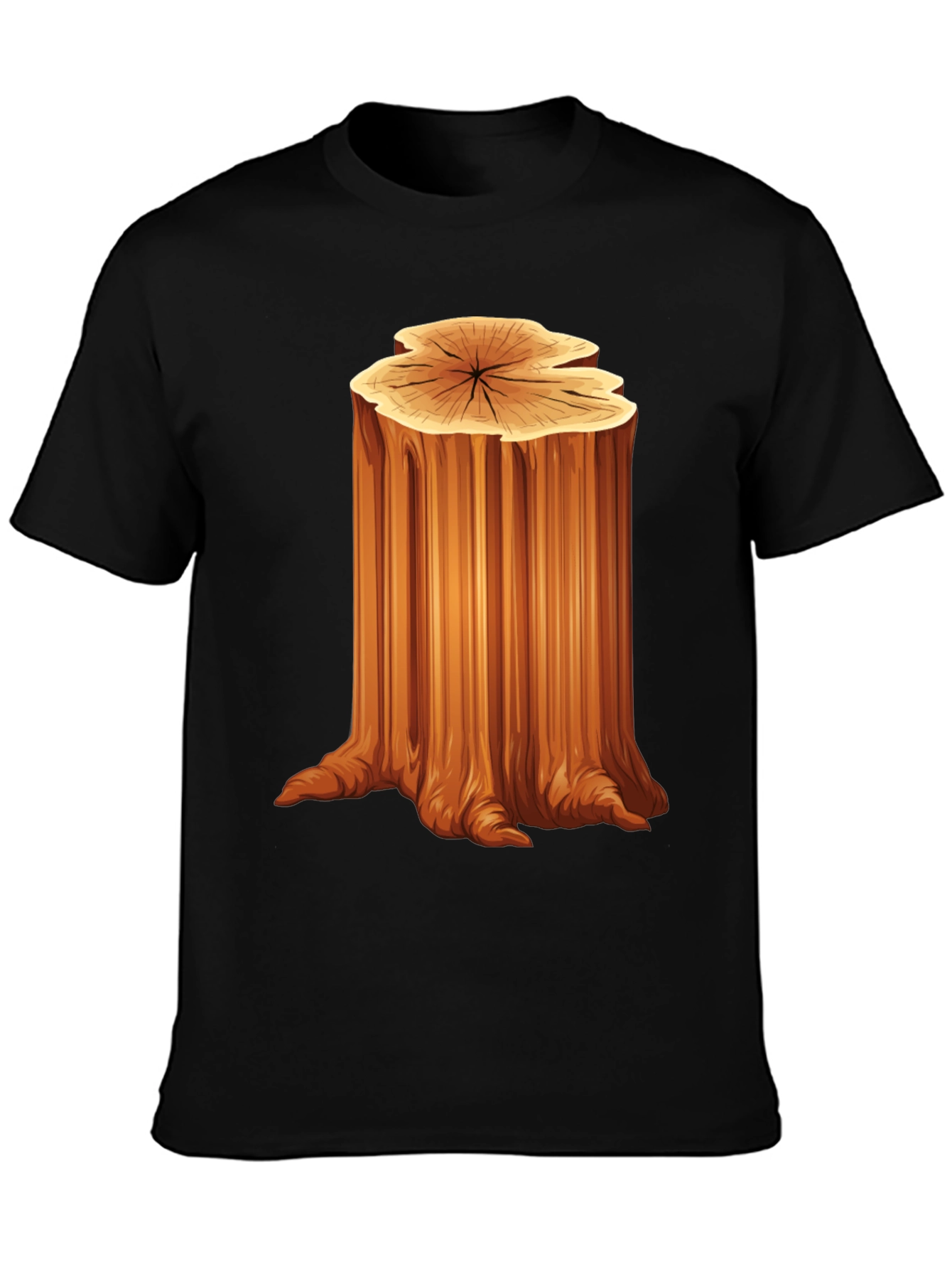 Nature Tree Stump Graphic T-Shirt