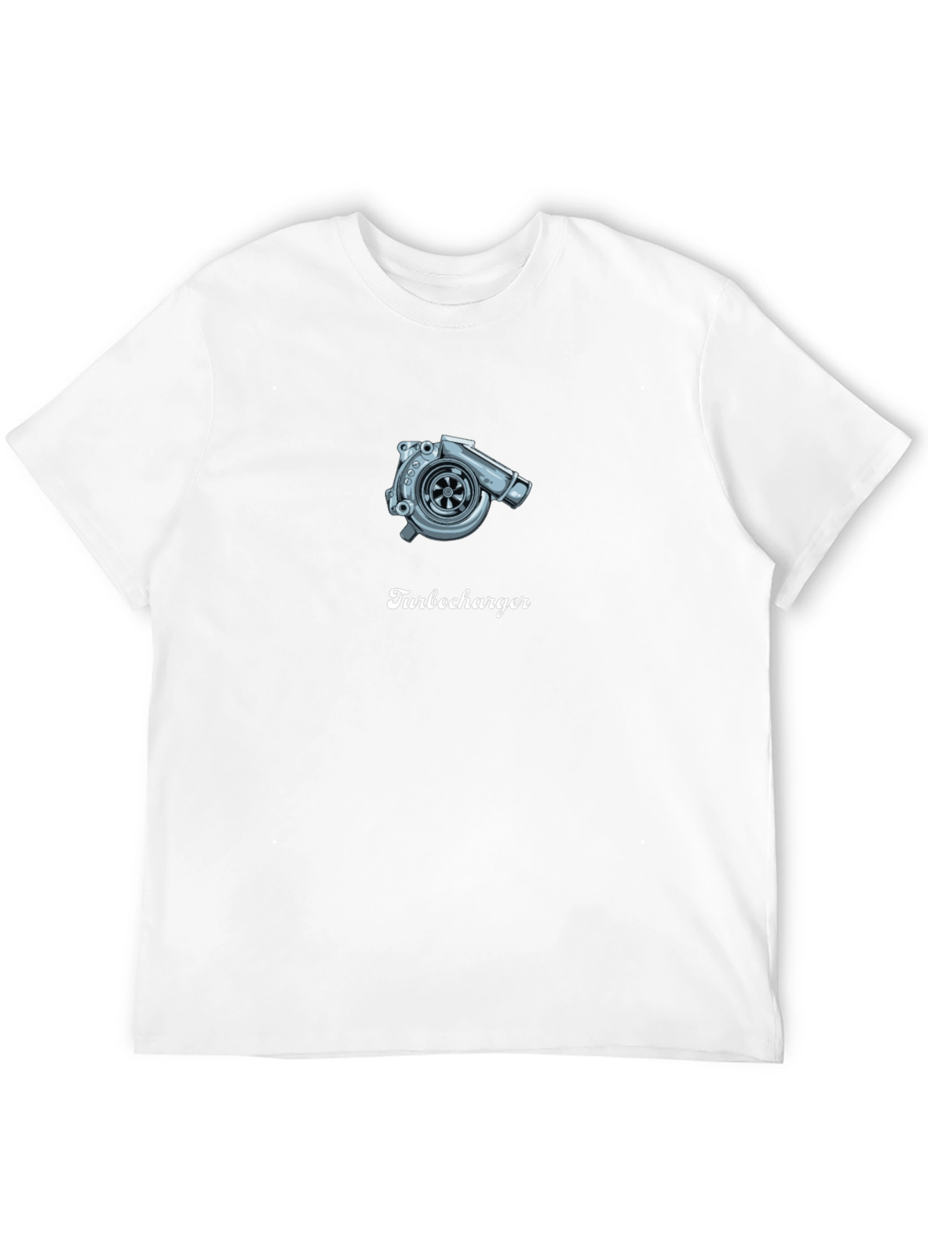 Turbocharger Graphic Tee - Black Cotton T-Shirt