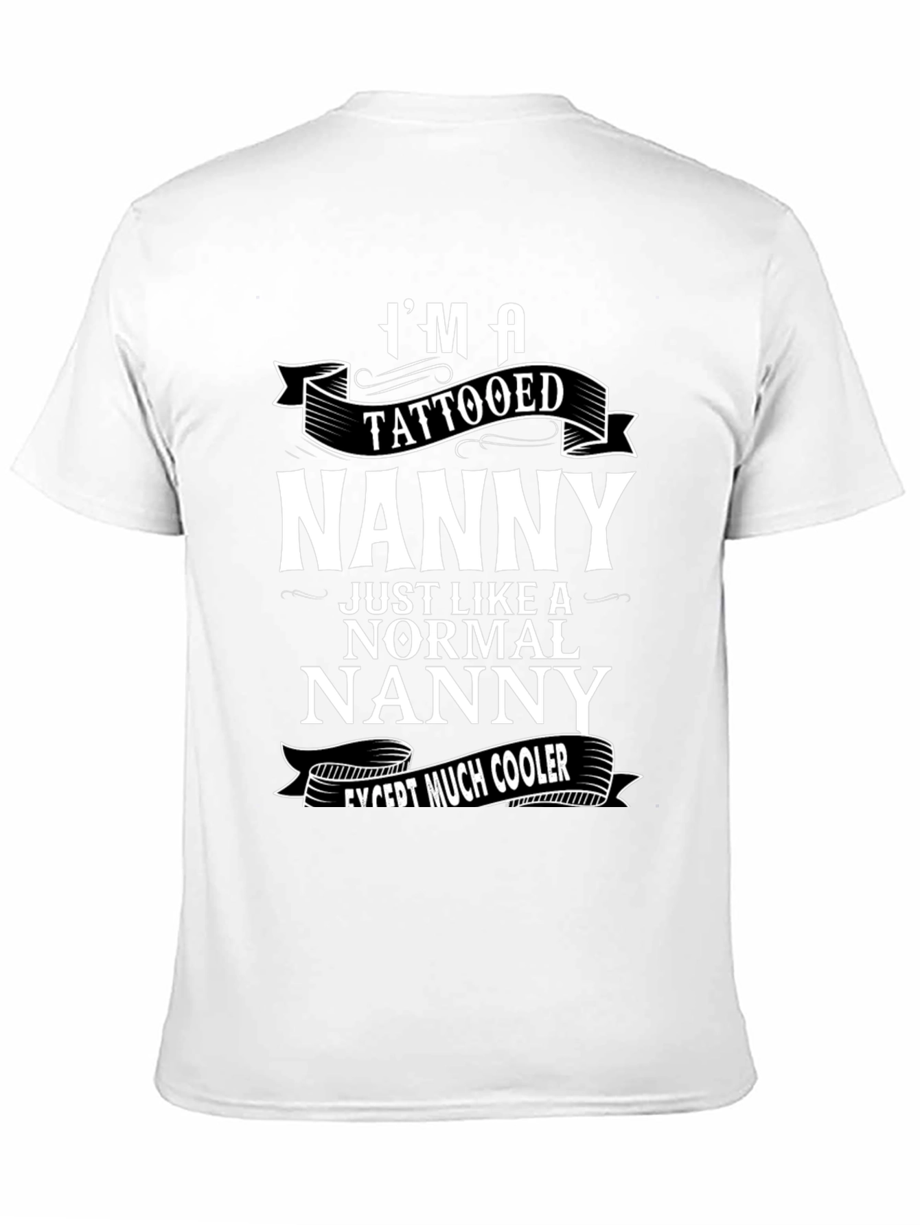 Tattooed Nanny Graphic Tee - Cool Nanny Shirt
