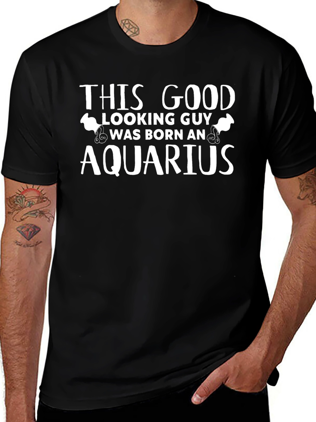 Aquarius Zodiac T-Shirt - This Good Looking Guy