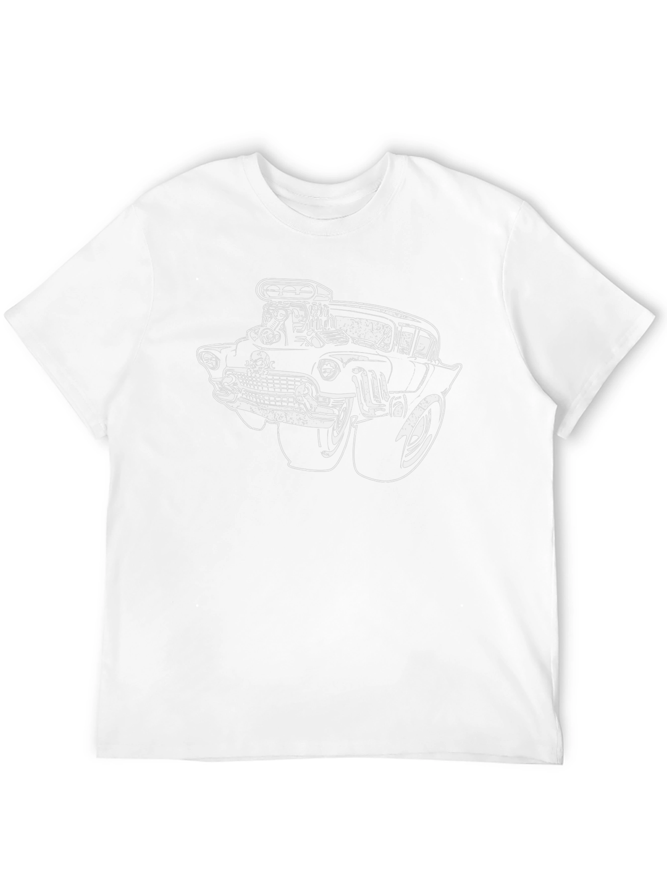Retro Hot Rod Car Graphic T-Shirt - Black