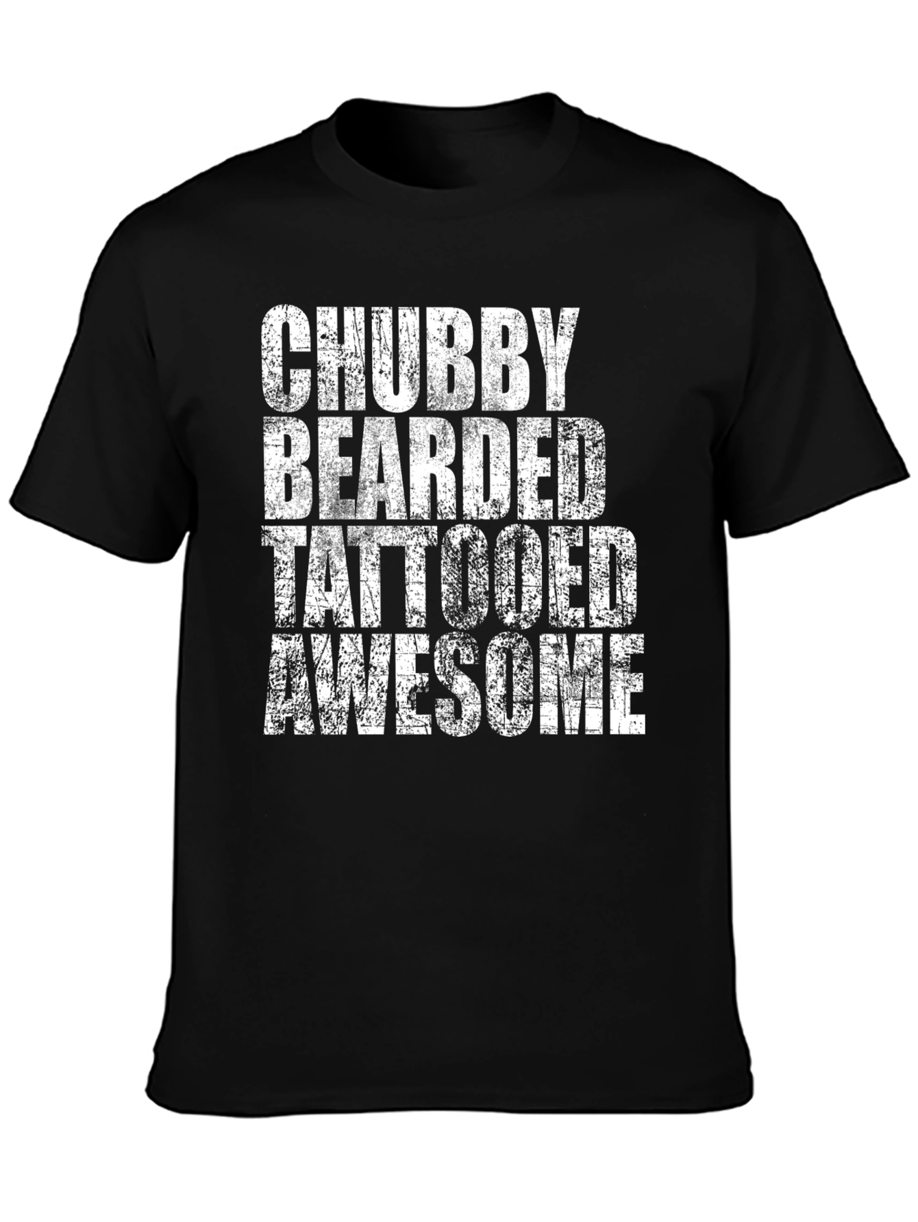 Chubby Bearded Tattooed Awesome Graphic Tee