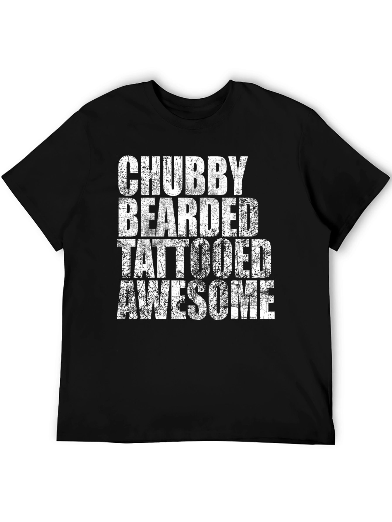 Chubby Bearded Tattooed Awesome Graphic Tee