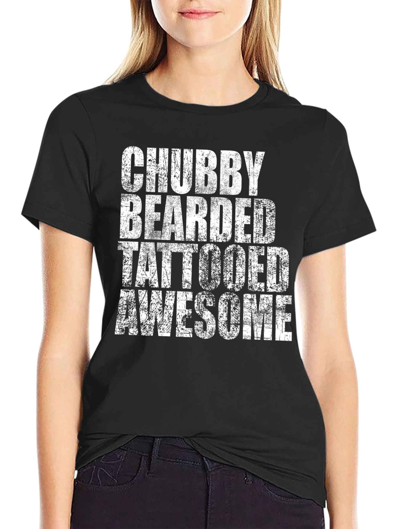 Chubby Bearded Tattooed Awesome Graphic Tee