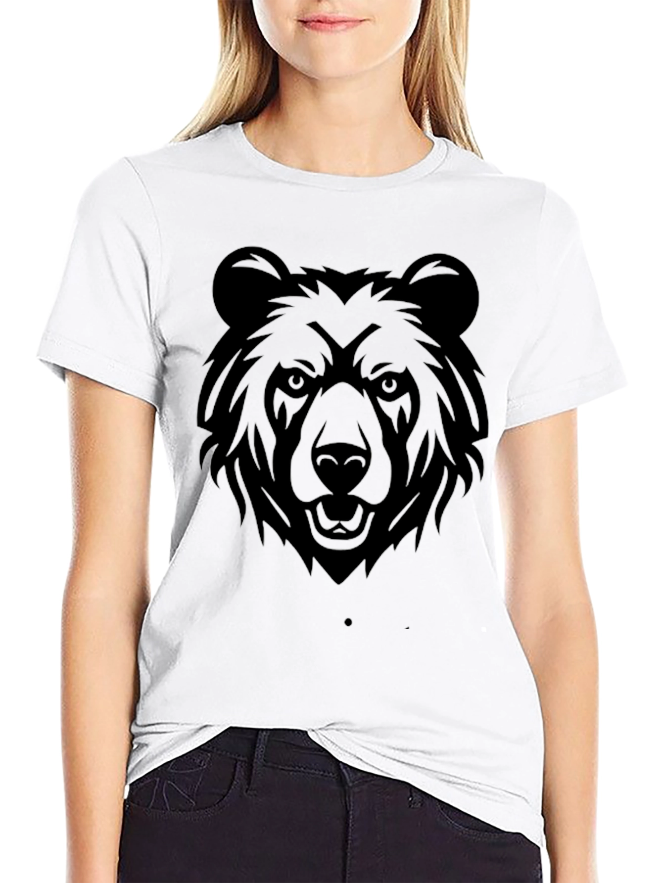 Black Bear Graphic T-Shirt - Mens Casual Tee