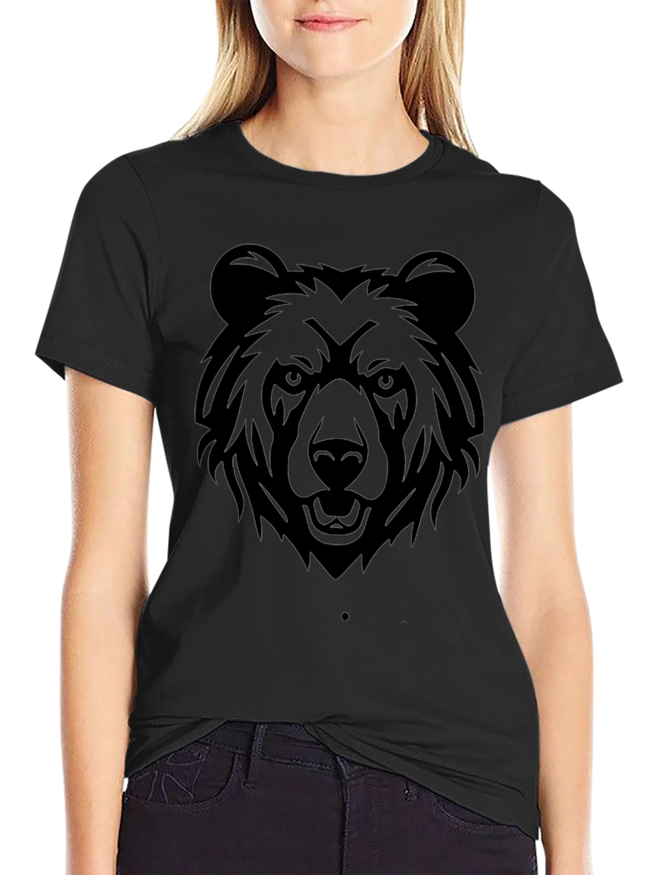 Black Bear Graphic T-Shirt - Mens Casual Tee