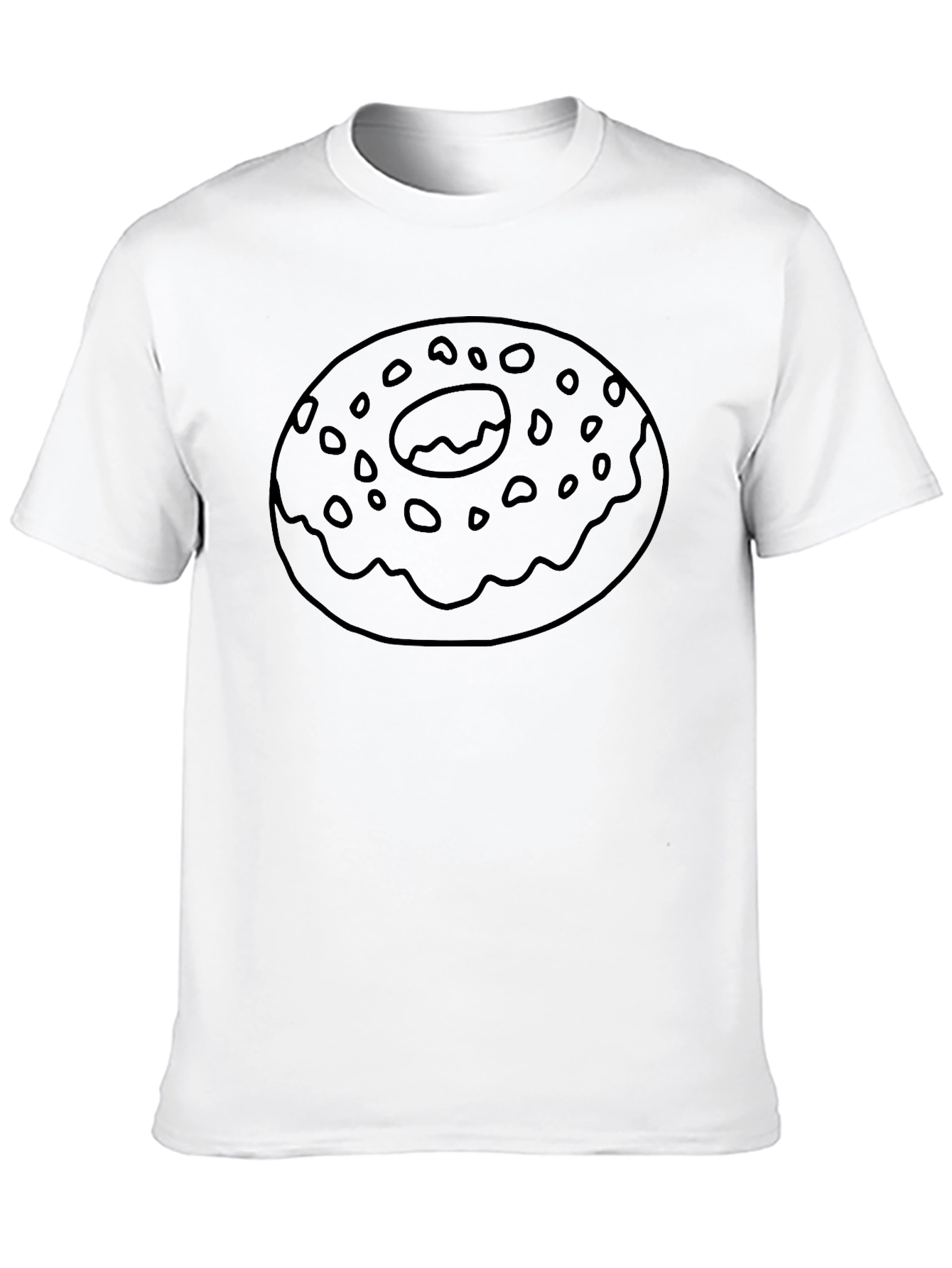 Donut Graphic Black T-Shirt