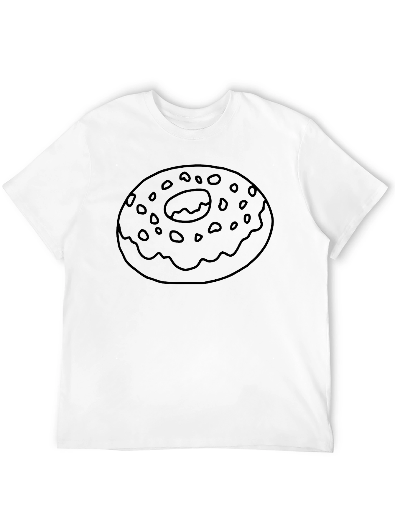 Donut Graphic Black T-Shirt