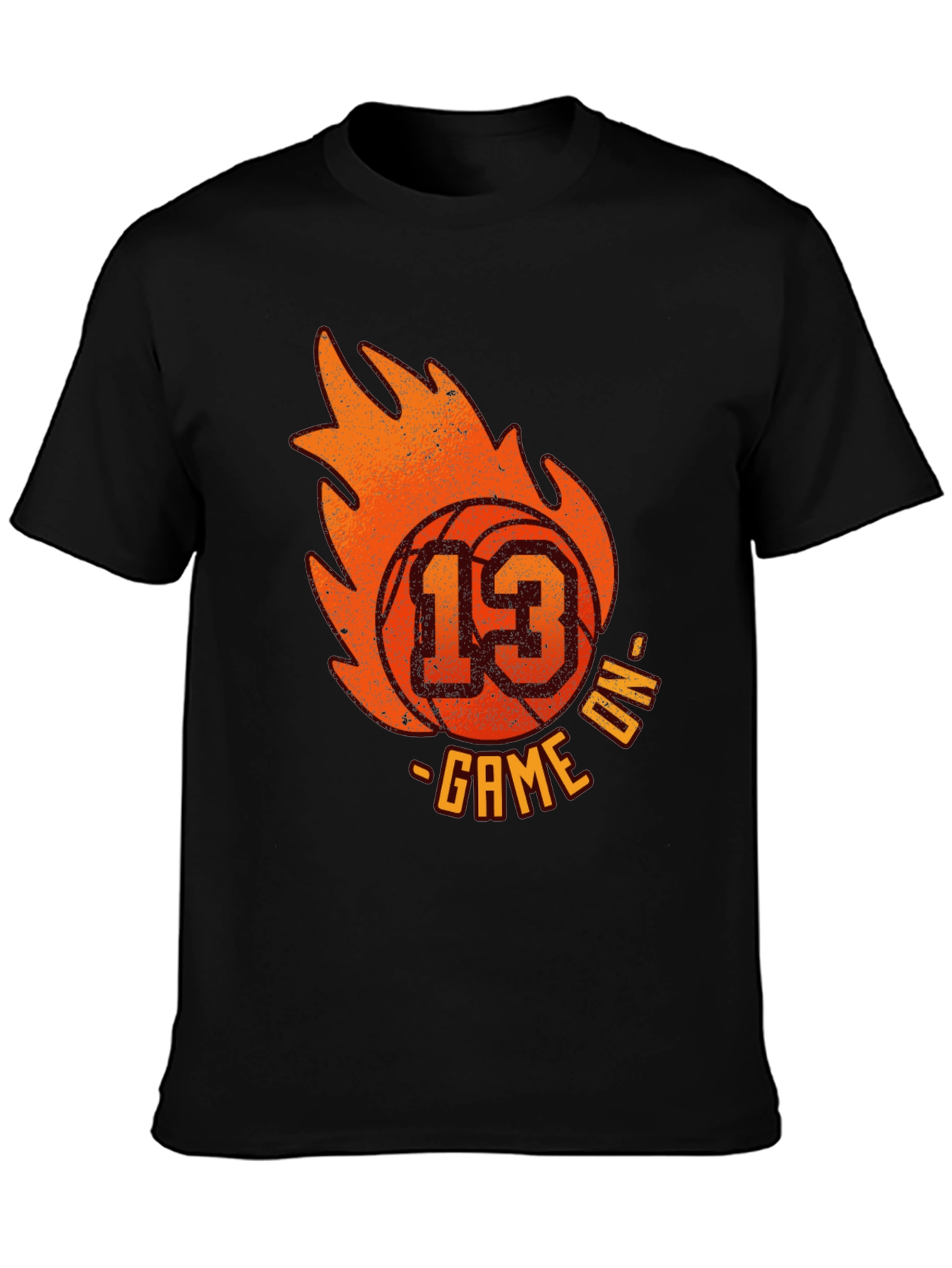 Basketball Game On T-Shirt - Number 13